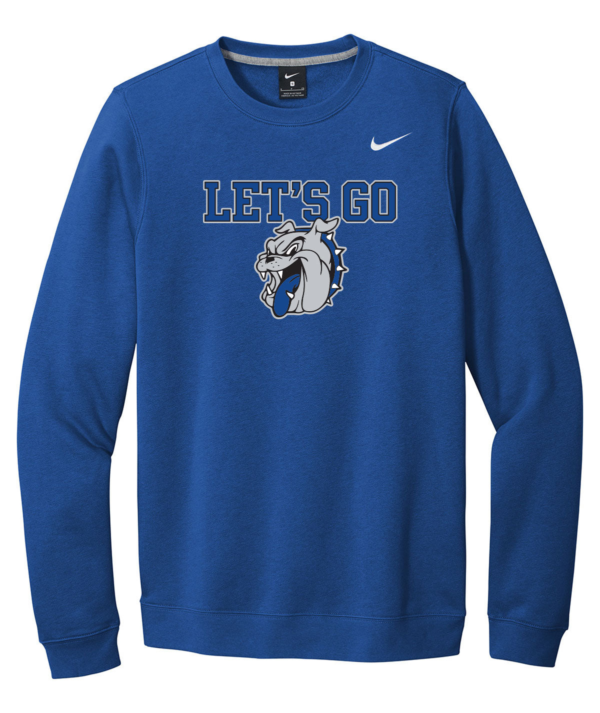 Bulldogs Customizable Nike Fleece Crewneck