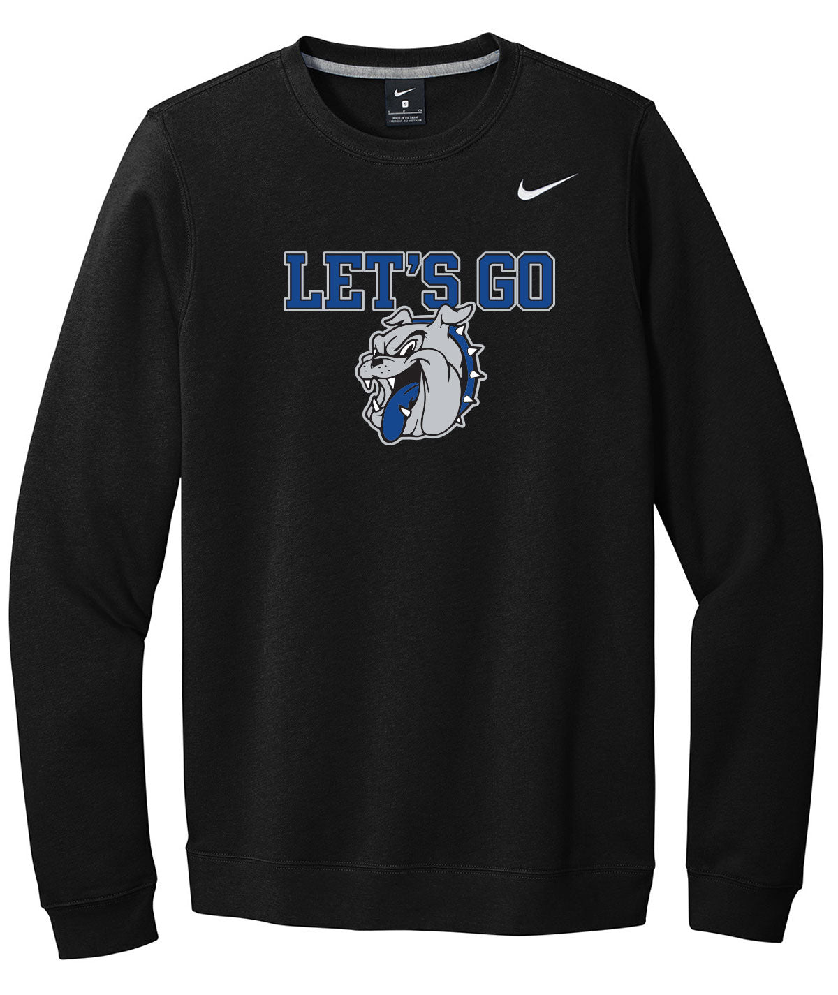 Bulldogs Customizable Nike Fleece Crewneck
