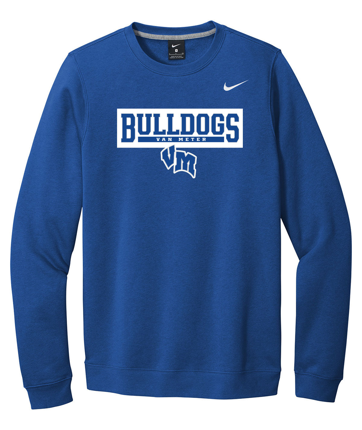 Bulldogs Customizable Nike Fleece Crewneck