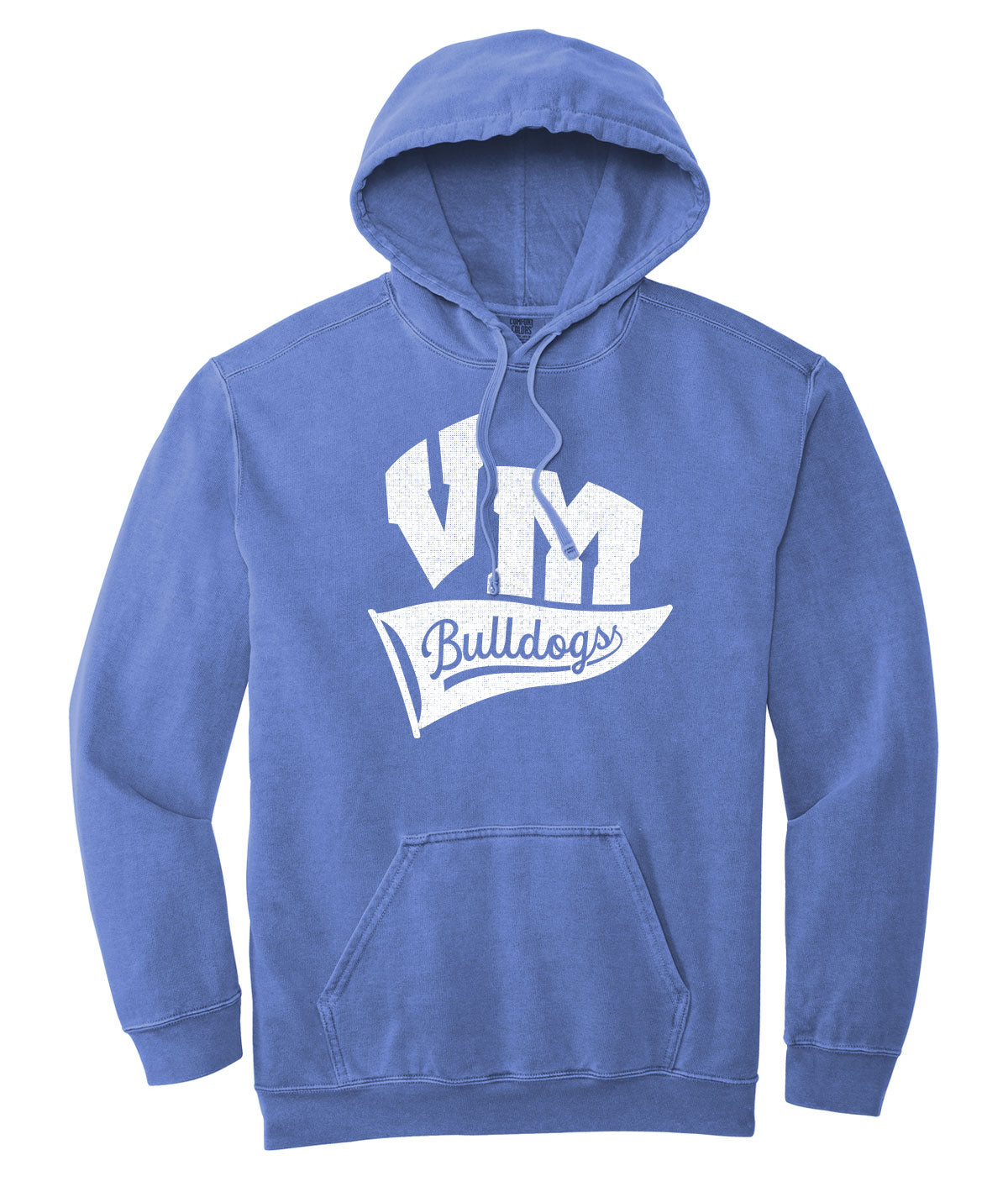 Bulldogs Customizable Comfort Colors Hooded Sweatshirt