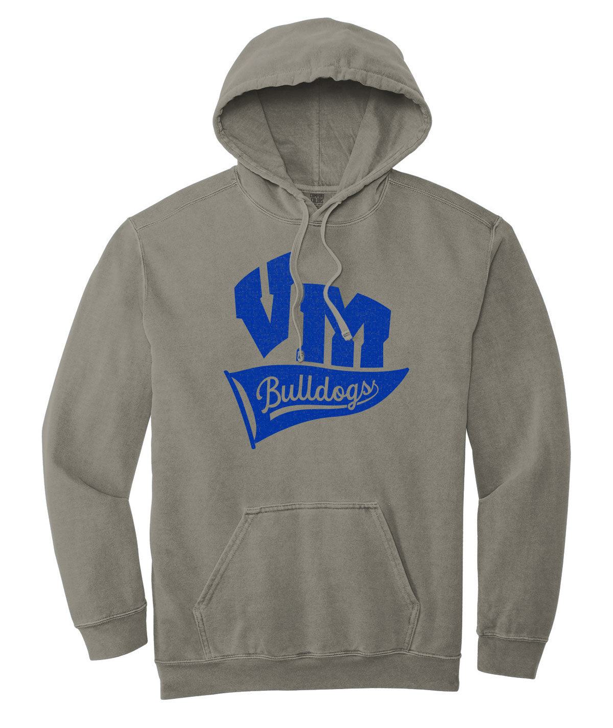 Bulldogs Customizable Comfort Colors Hooded Sweatshirt
