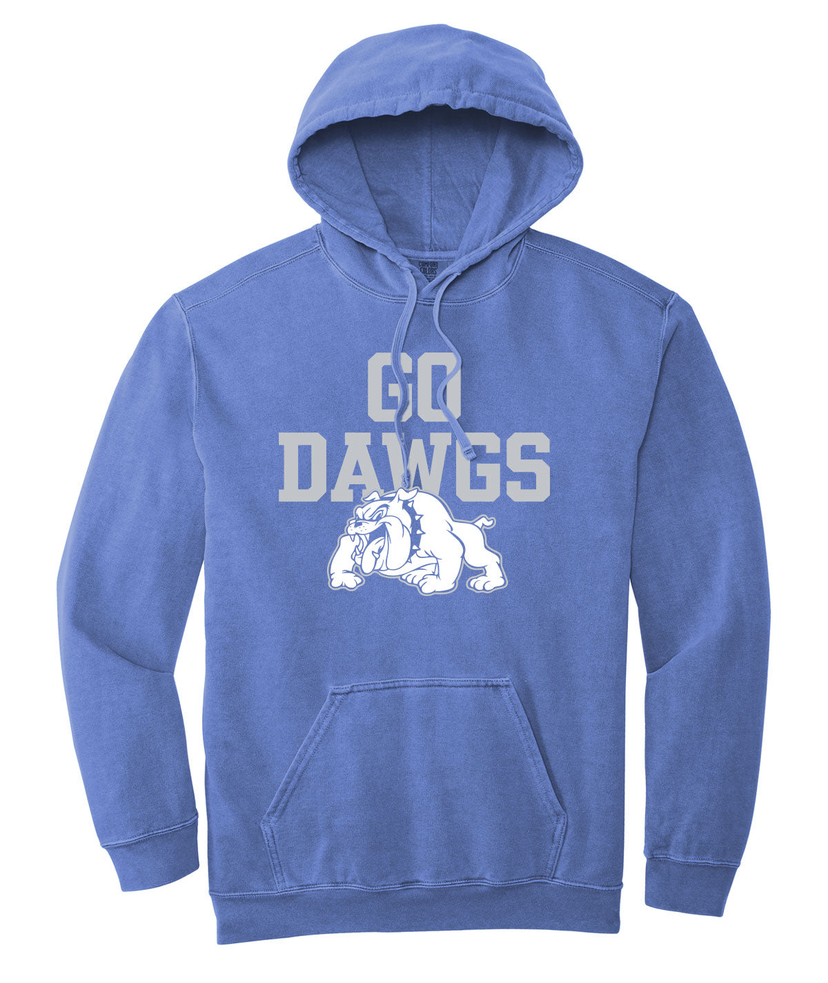 Bulldogs Customizable Comfort Colors Hooded Sweatshirt