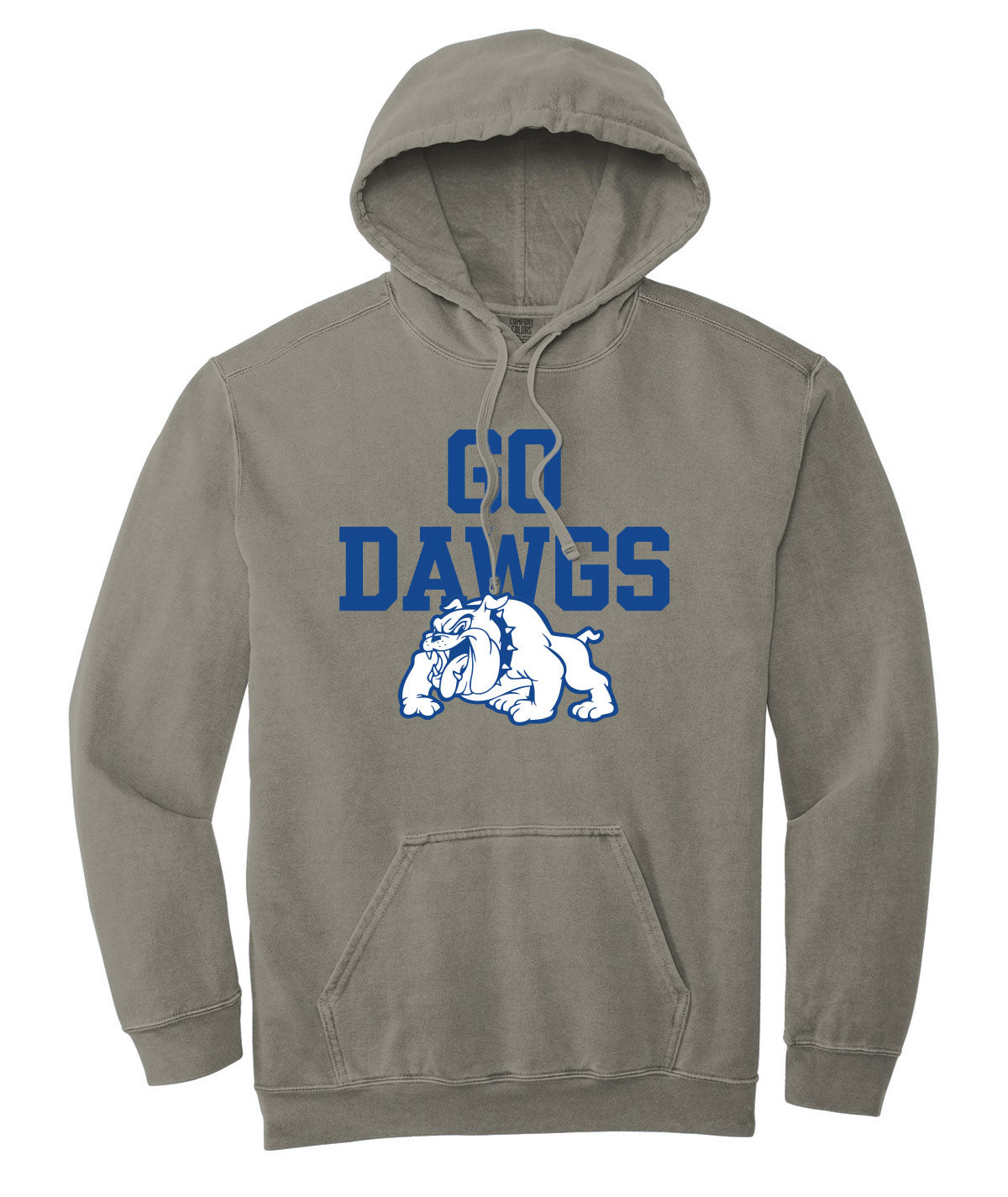 Bulldogs Customizable Comfort Colors Hooded Sweatshirt