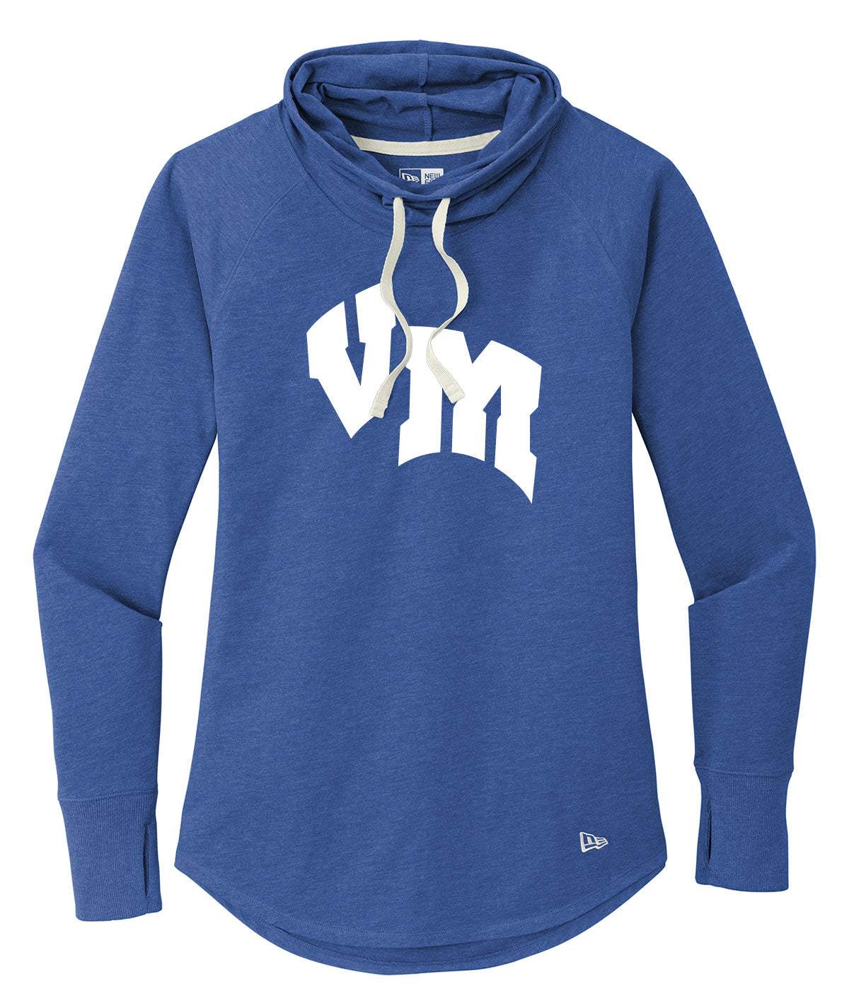 VM Lettermark Womens Cowl Long-Sleeve Hoodie Tee