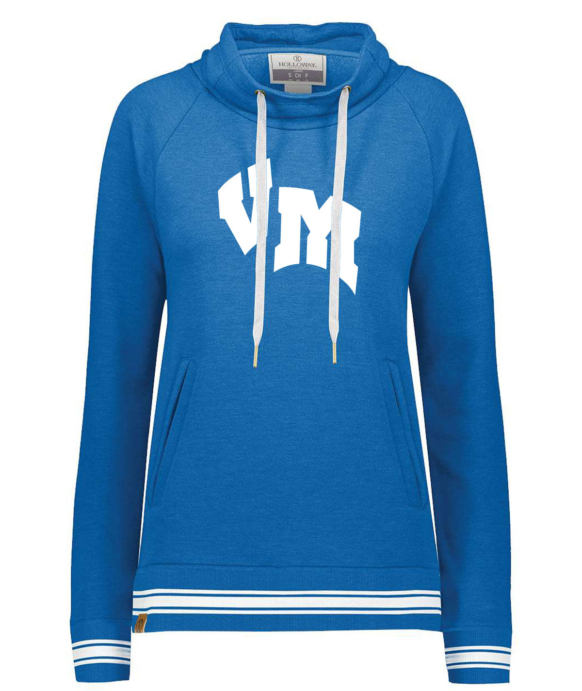 VM Lettermark Womens Funnel Neck Sweatshirt