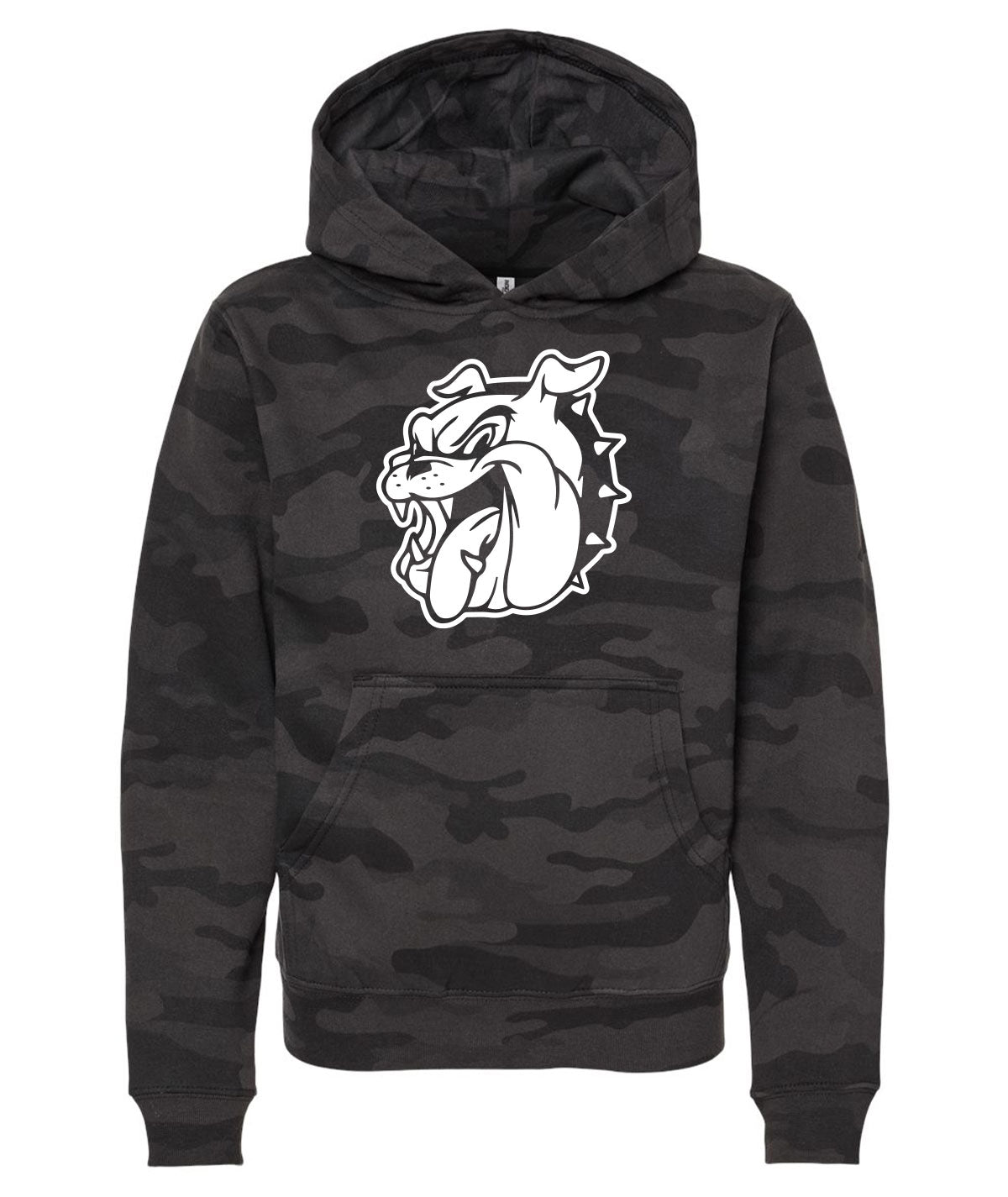 Van Meter Bulldog Youth Camo Hooded Sweatshirt