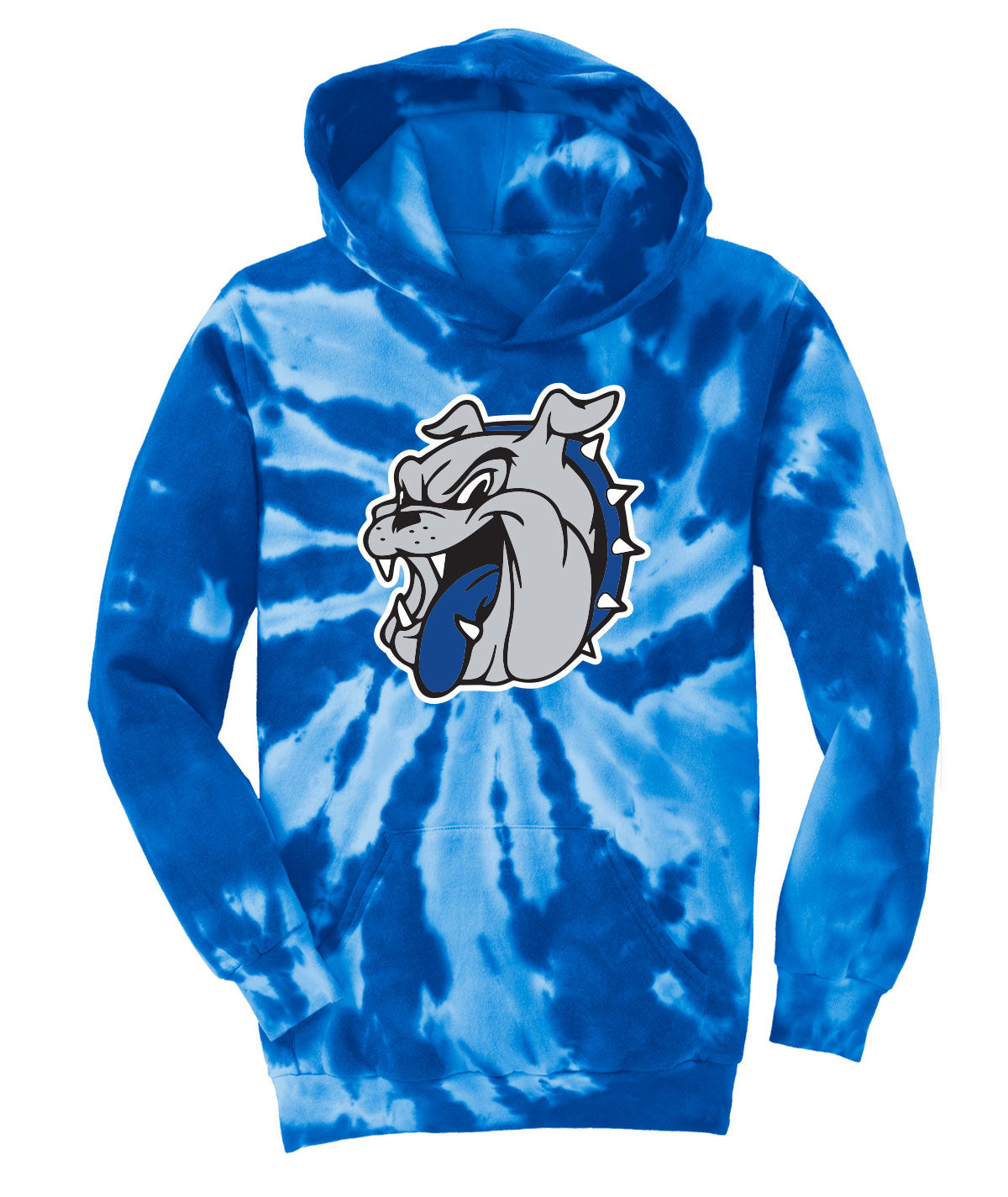 Bulldogs Youth Tie-Dye Hooded Sweatshirt
