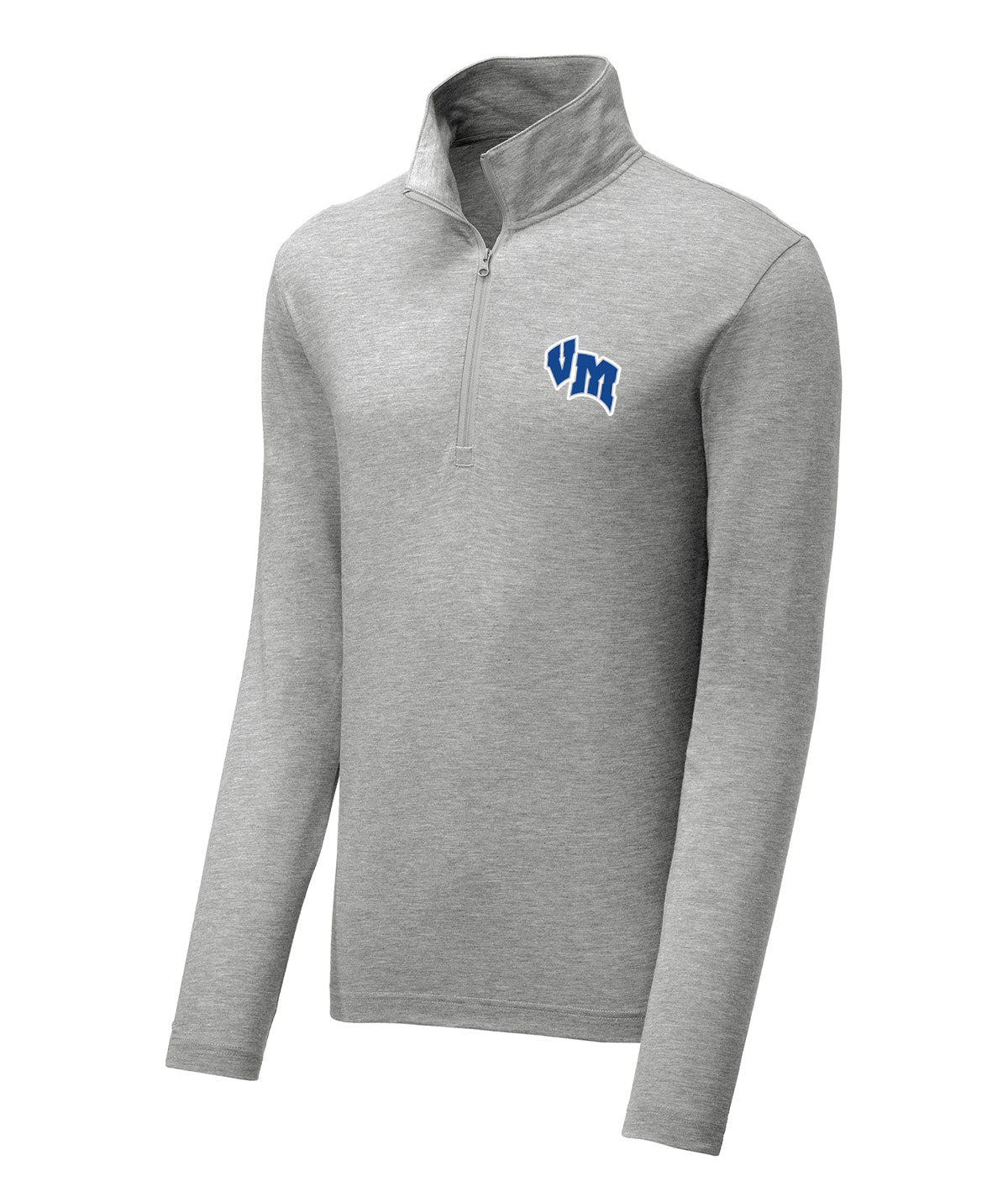 District Mens 1/4 Zip Tri-blend Pullover