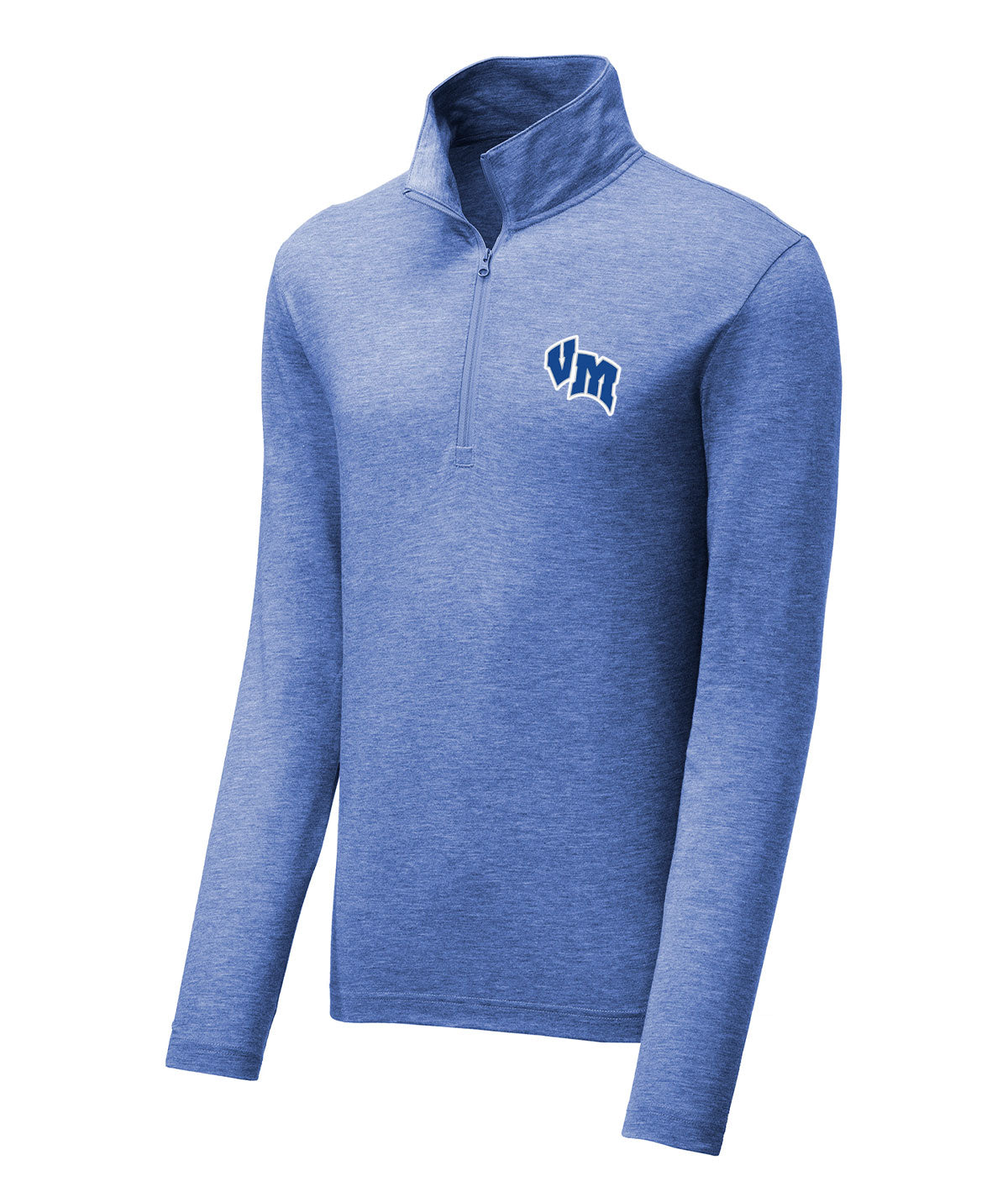 District Mens 1/4 Zip Tri-blend Pullover