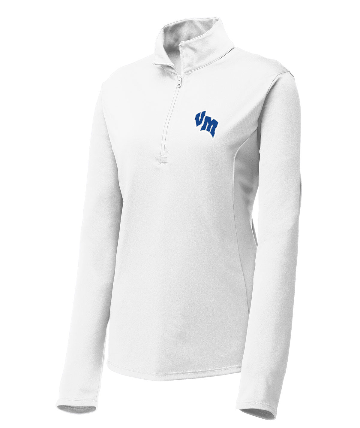 District Womens 1/4 Zip Solid Pullover