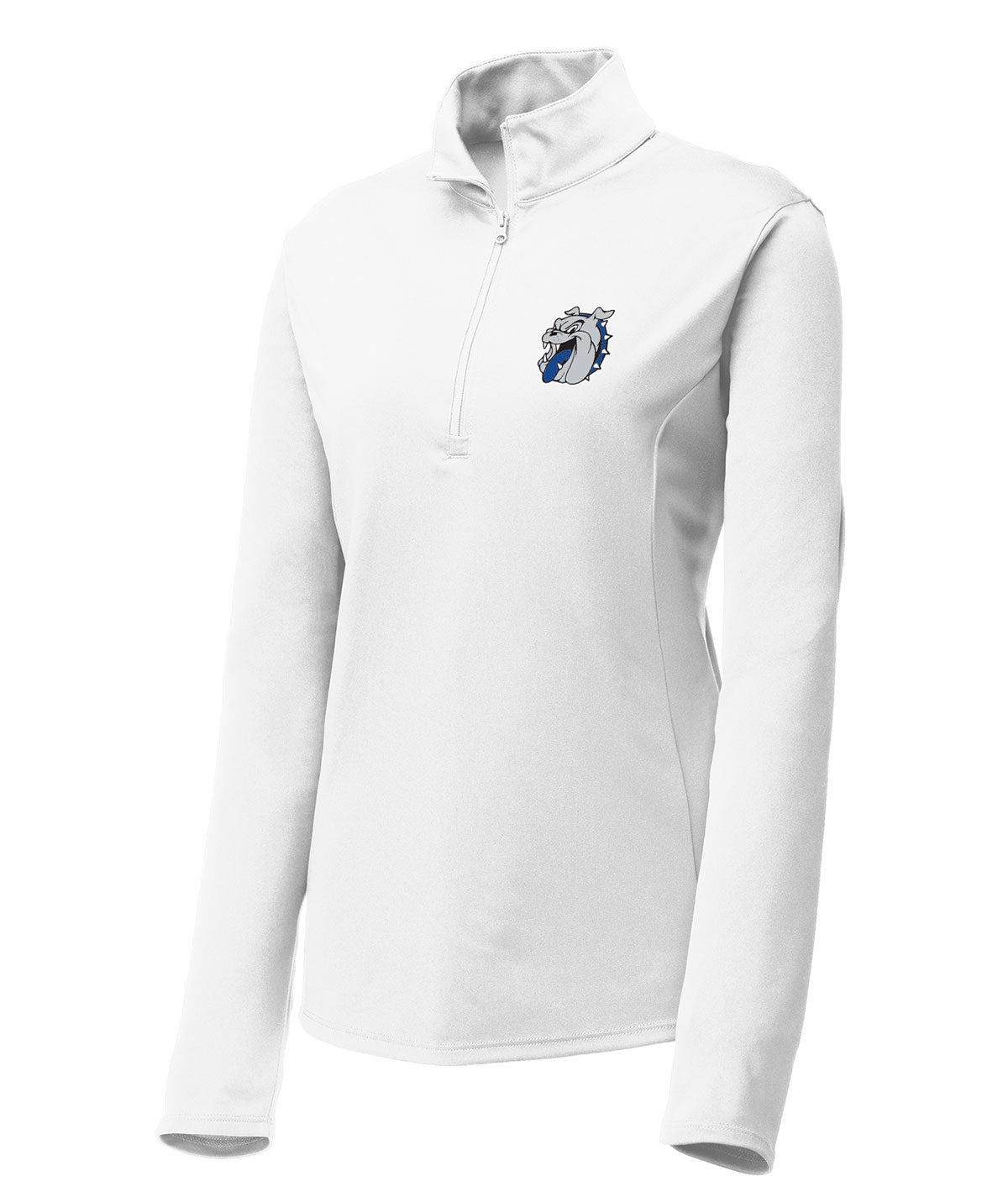 District Womens 1/4 Zip Solid Pullover