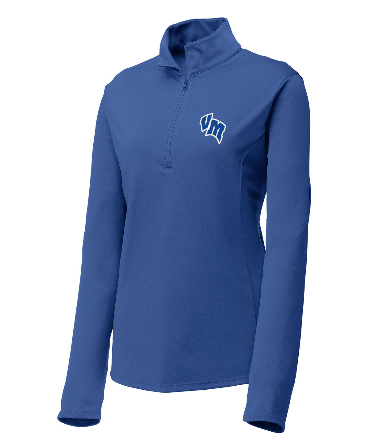 District Womens 1/4 Zip Solid Pullover