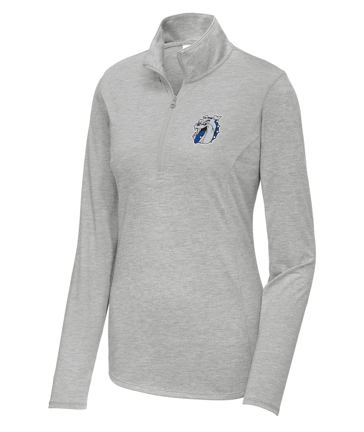 District Womens 1/4 Zip Tri-blend Pullover