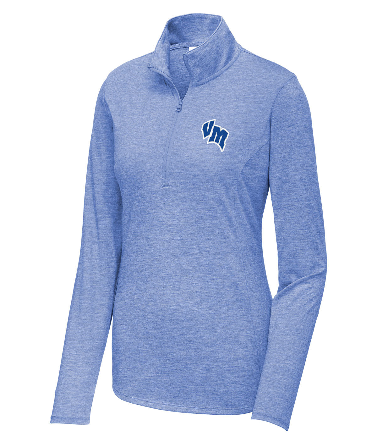 District Womens 1/4 Zip Tri-blend Pullover