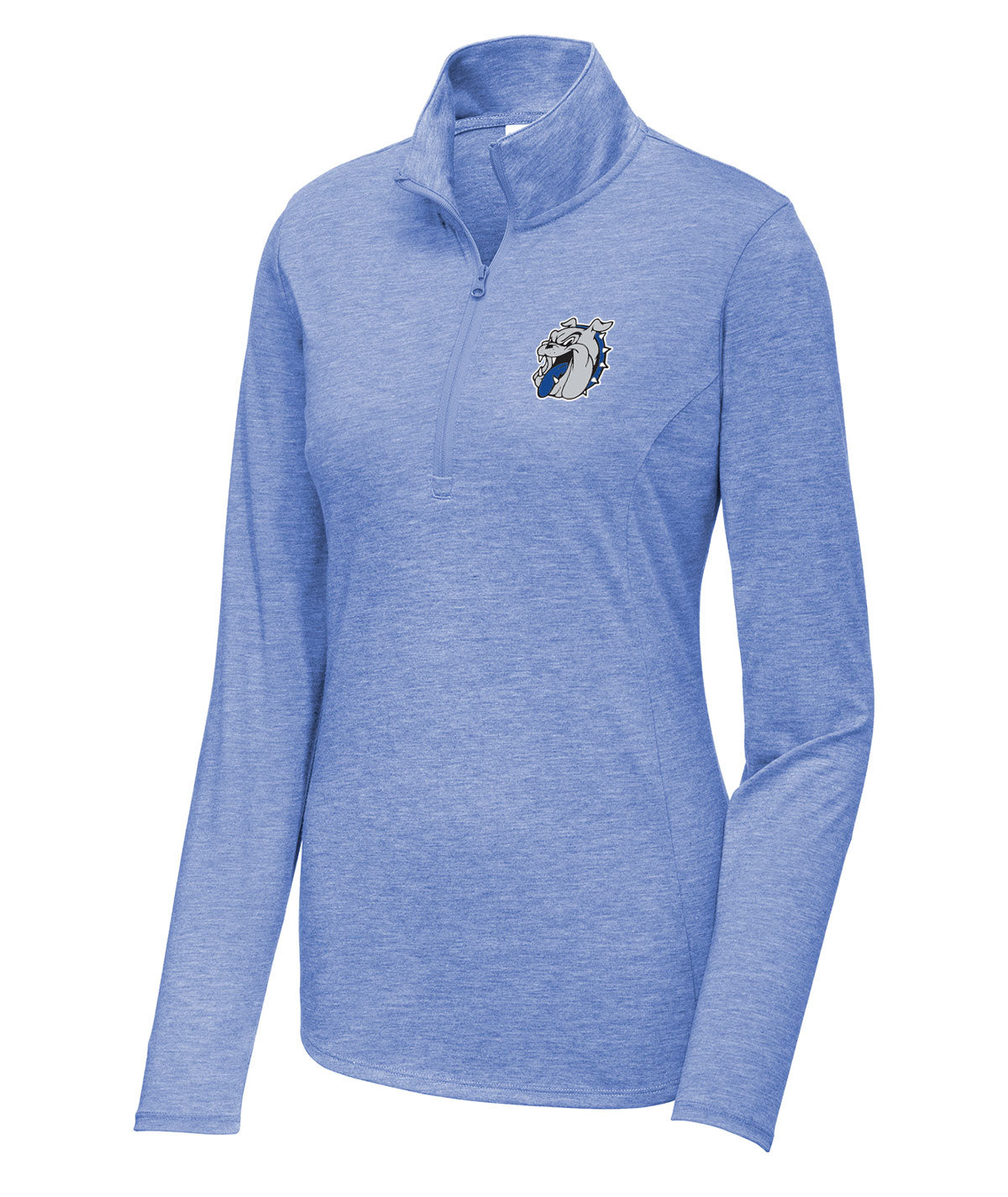 District Womens 1/4 Zip Tri-blend Pullover