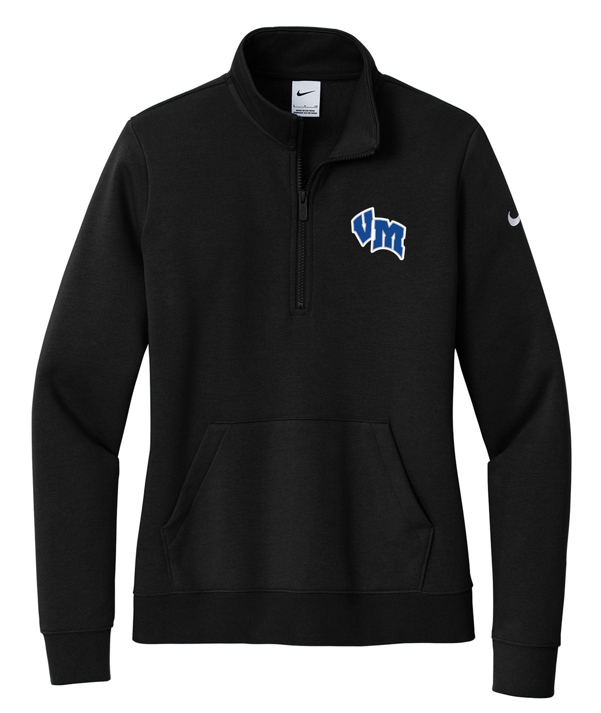 District Womens 1/2 Zip Nike Fleece