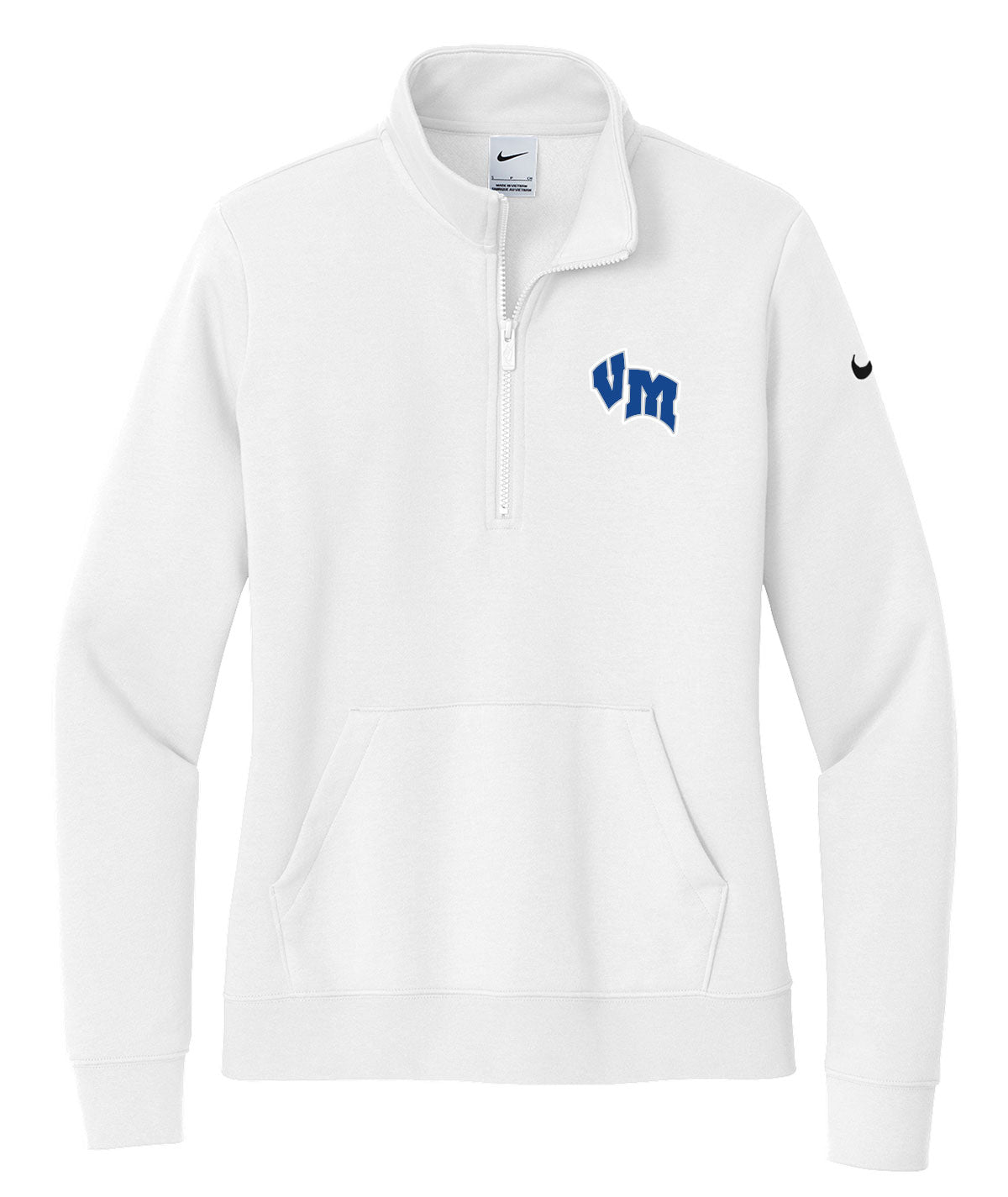 District Womens 1/2 Zip Nike Fleece