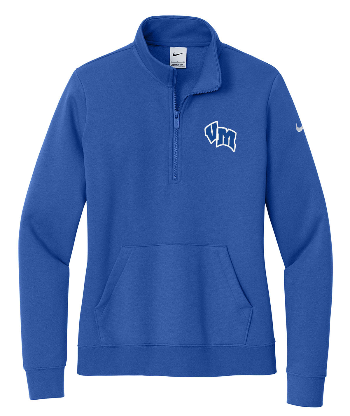 District Womens 1/2 Zip Nike Fleece