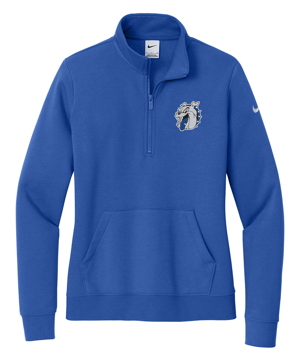 District Womens 1/2 Zip Nike Fleece