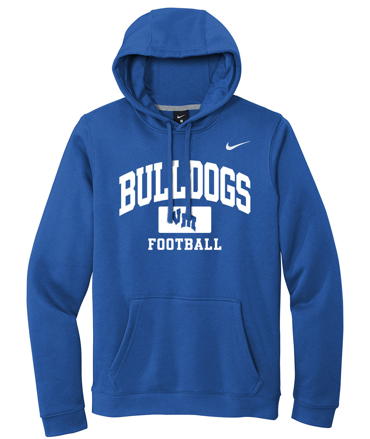 Bulldogs Football Nike Fleece Hoodie