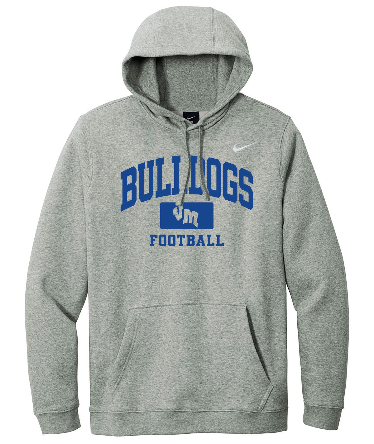 Bulldogs Football Nike Fleece Hoodie