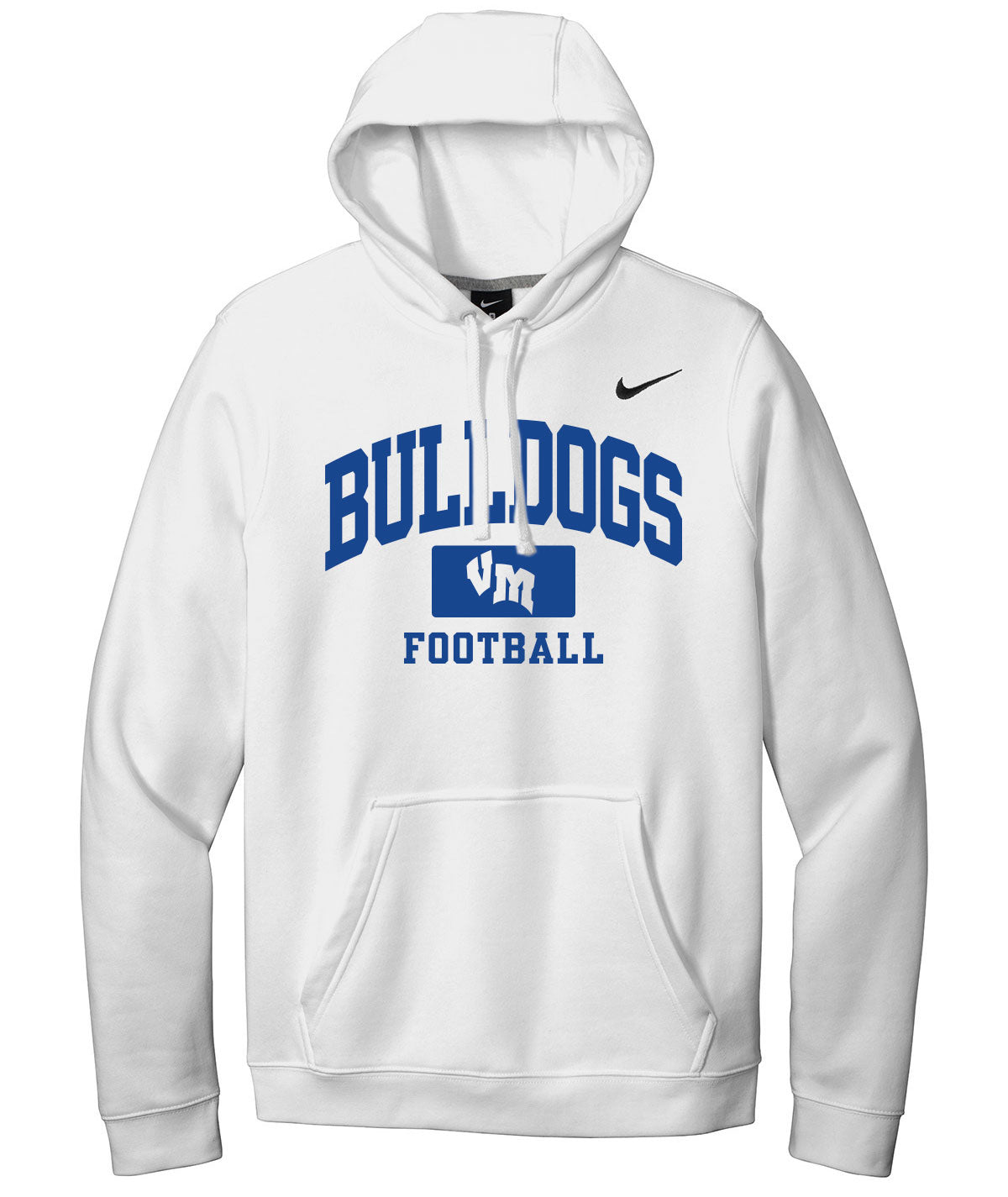 Bulldogs Football Nike Fleece Hoodie