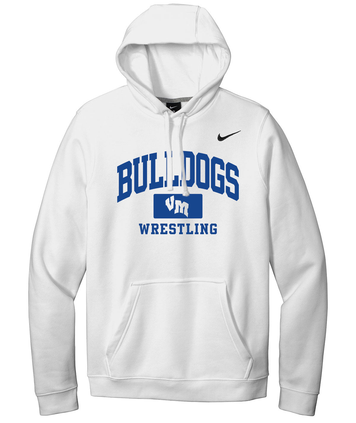 Bulldogs Wrestling Nike Fleece Hoodie