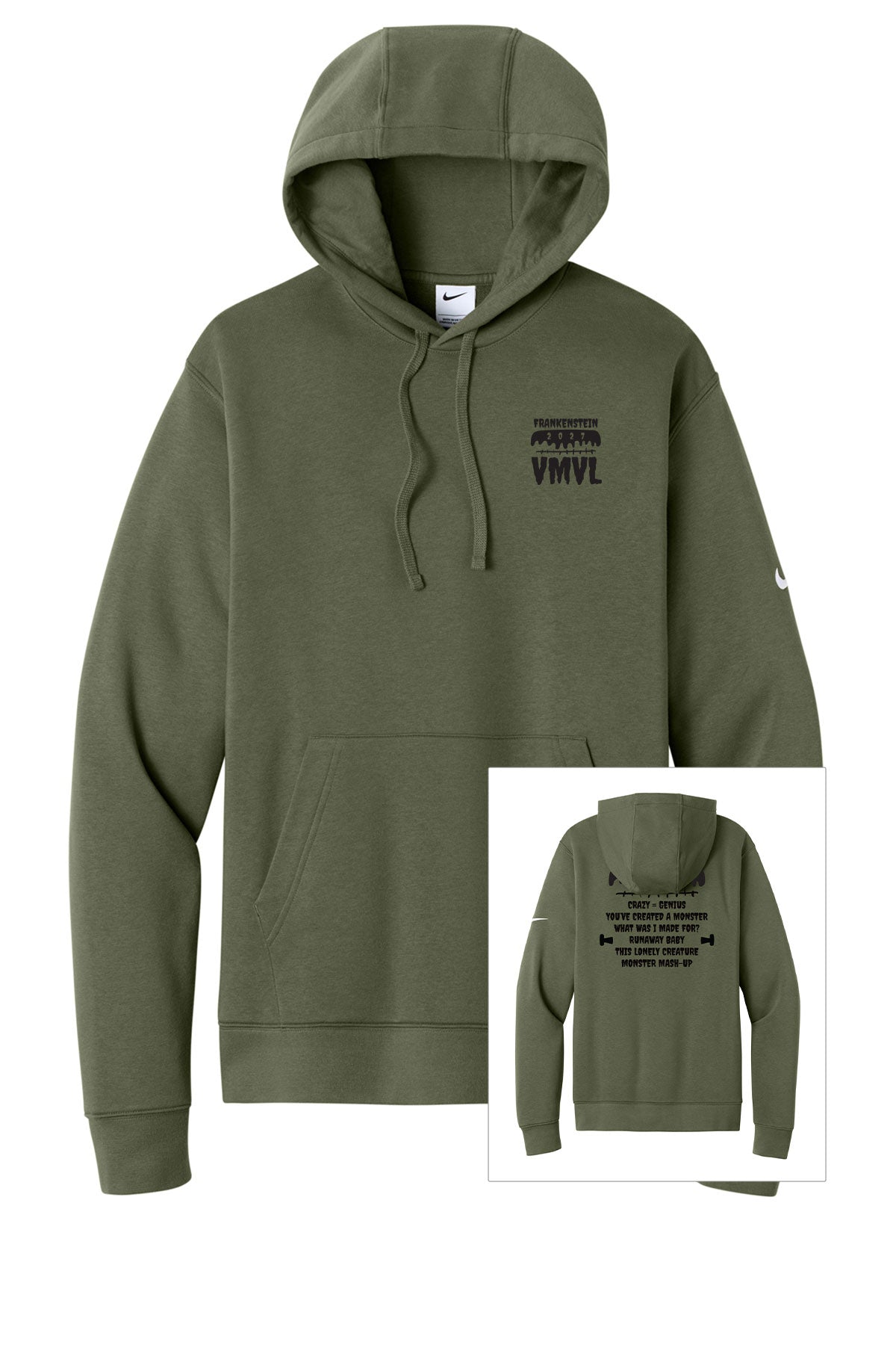 2027 Frankenstein Nike Fleece Hoodie