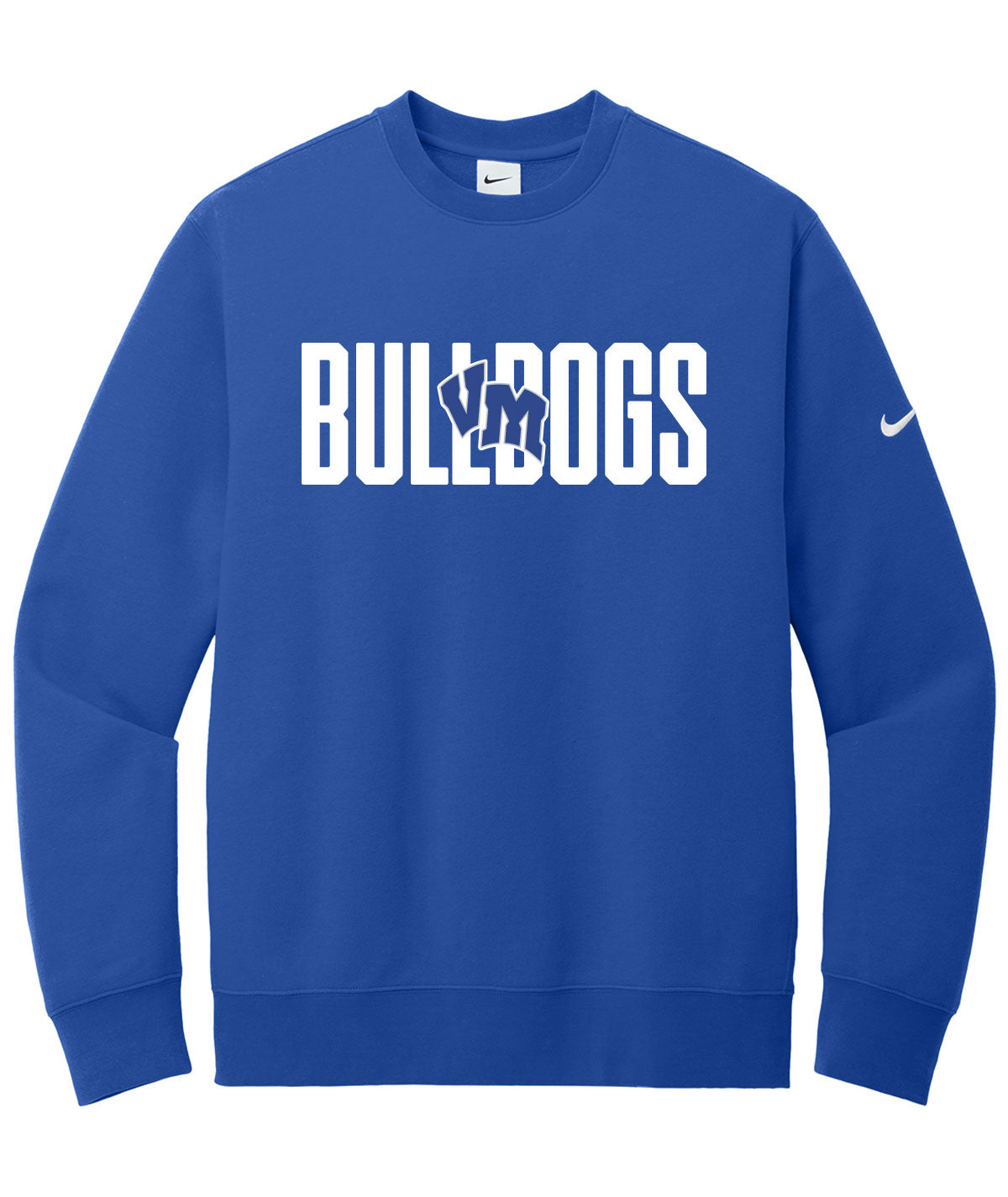 Bulldogs Customizable Nike Fleece Crewneck