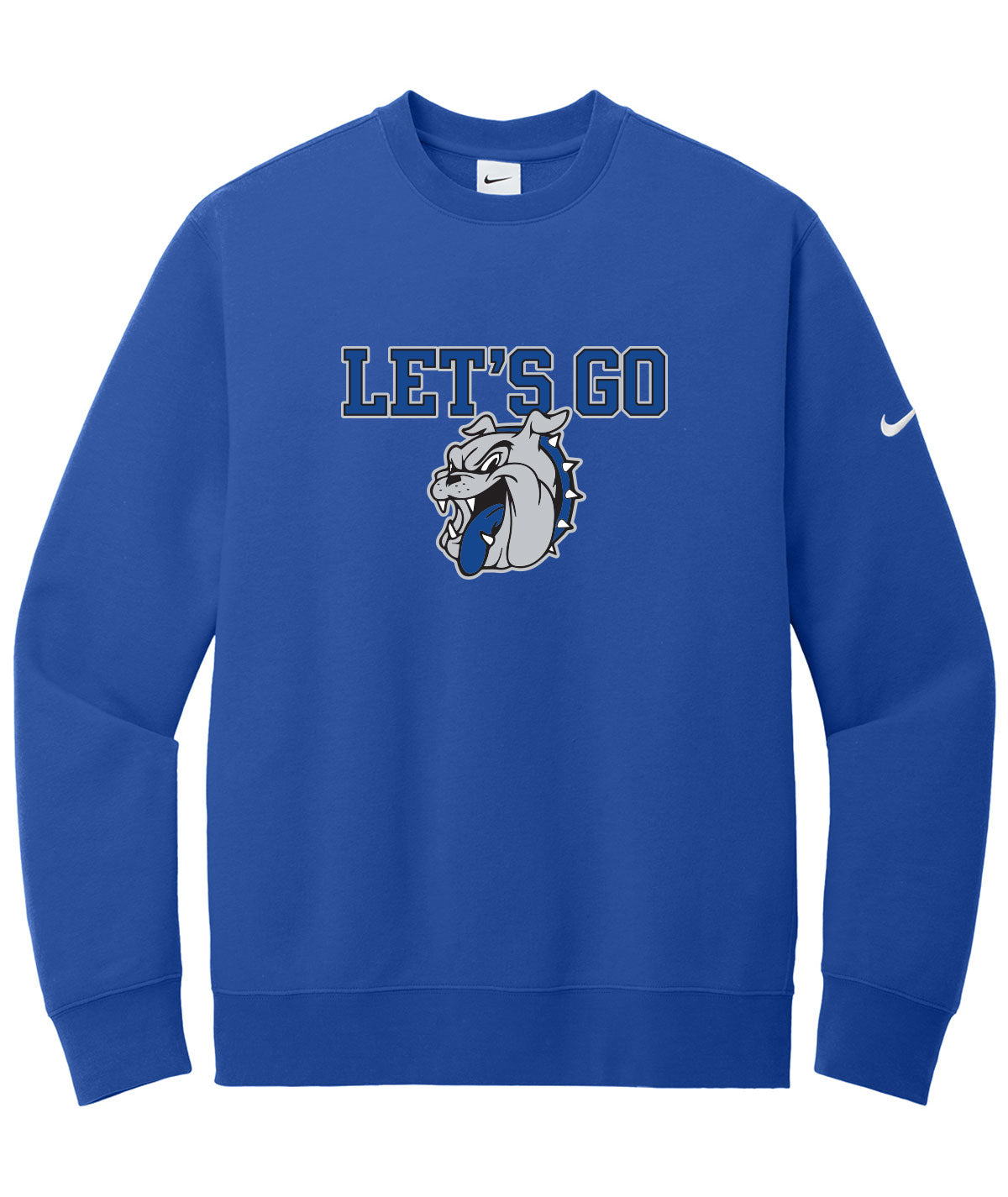 Bulldogs Customizable Nike Fleece Crewneck