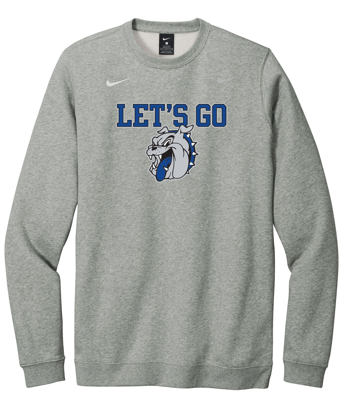 Bulldogs Customizable Nike Fleece Crewneck