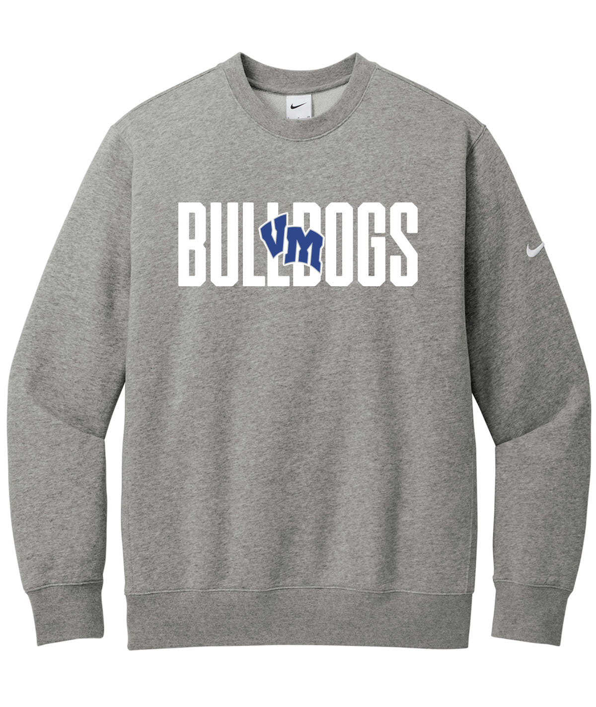 Bulldogs Customizable Nike Fleece Crewneck