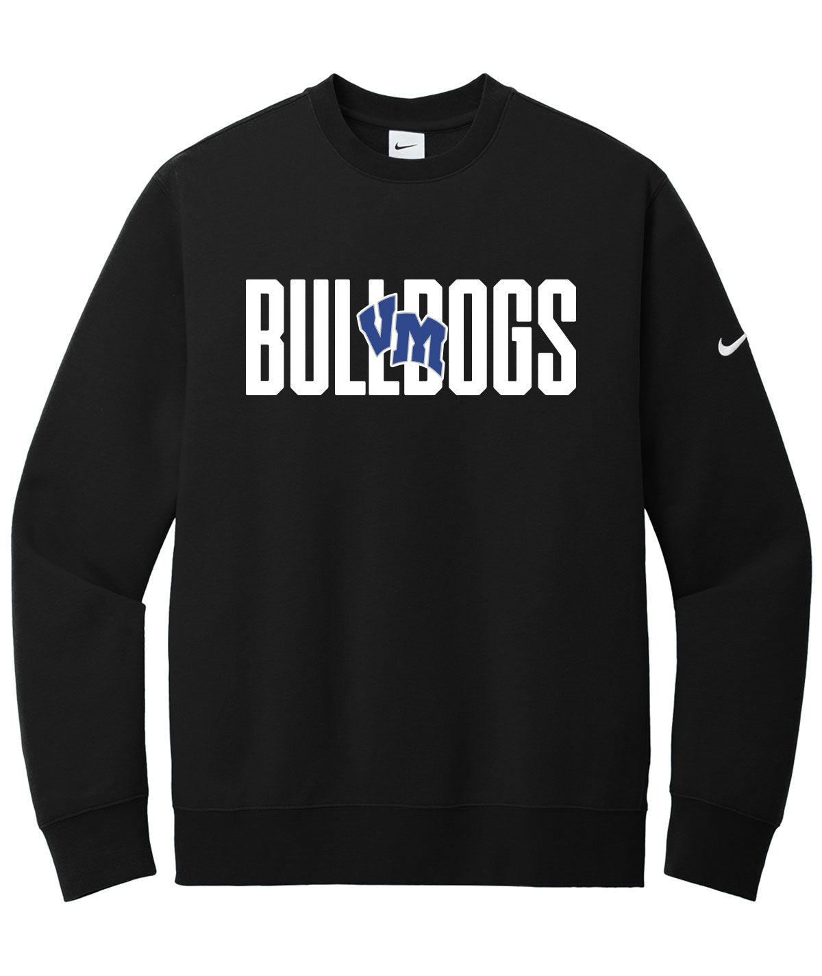Bulldogs Customizable Nike Fleece Crewneck