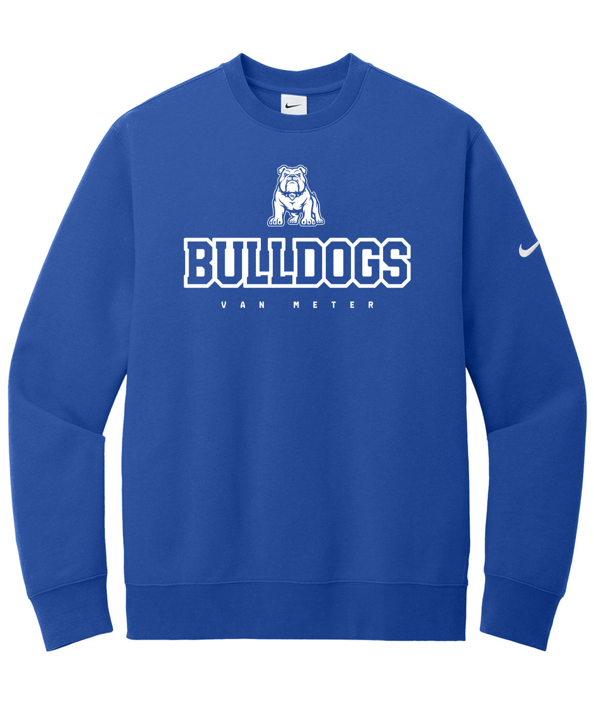 Bulldogs Customizable Nike Fleece Crewneck