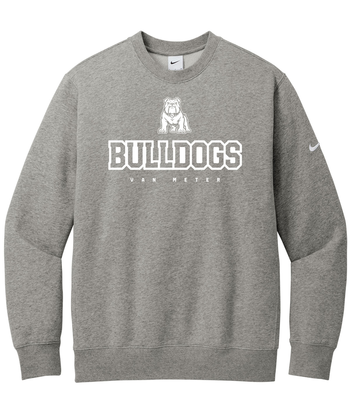 Bulldogs Customizable Nike Fleece Crewneck