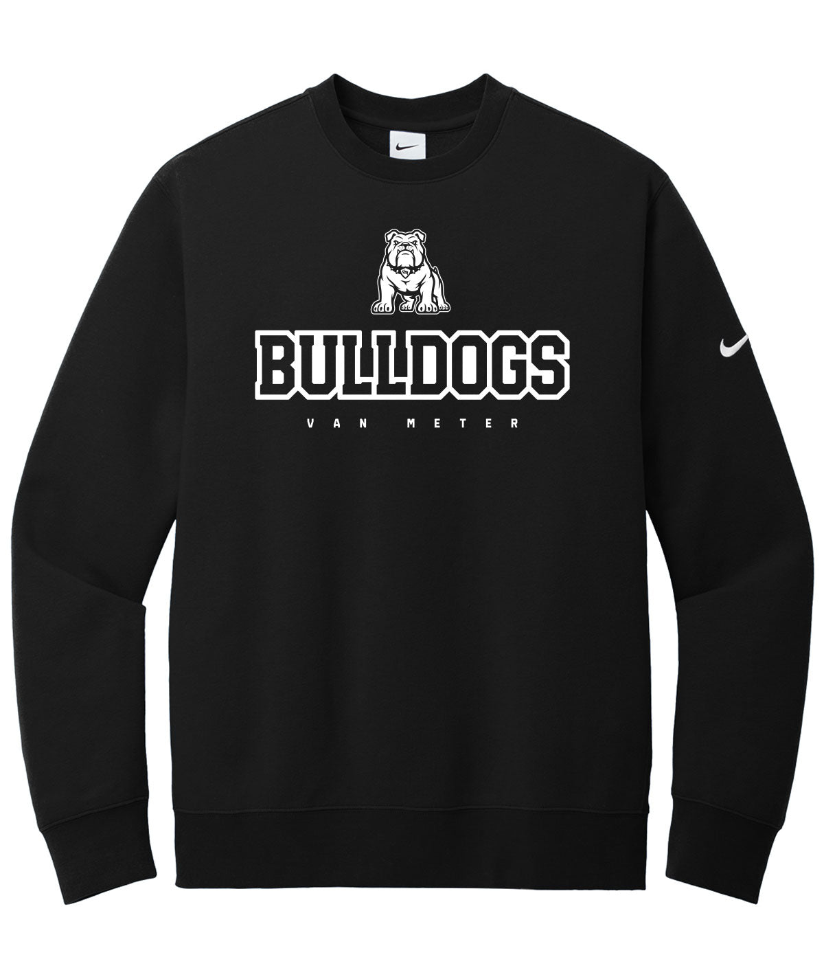 Bulldogs Customizable Nike Fleece Crewneck