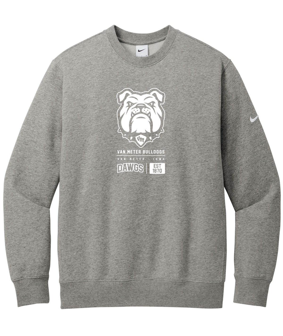 Bulldogs Customizable Nike Fleece Crewneck
