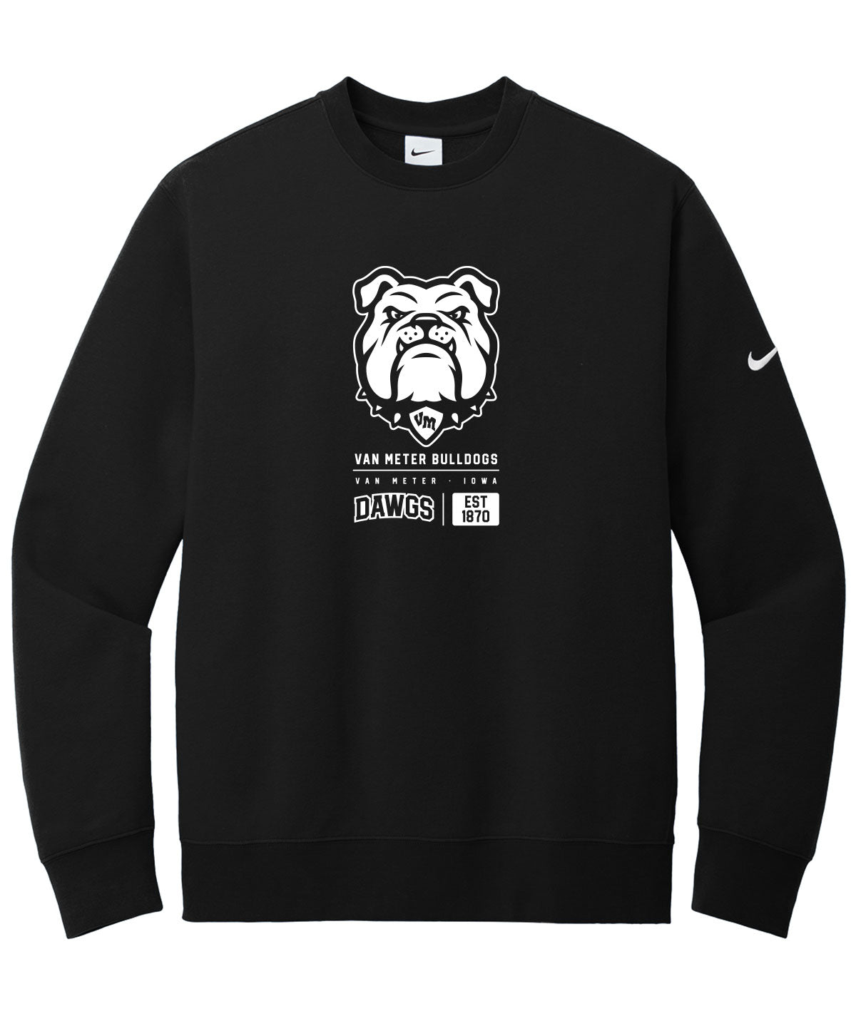 Bulldogs Customizable Nike Fleece Crewneck