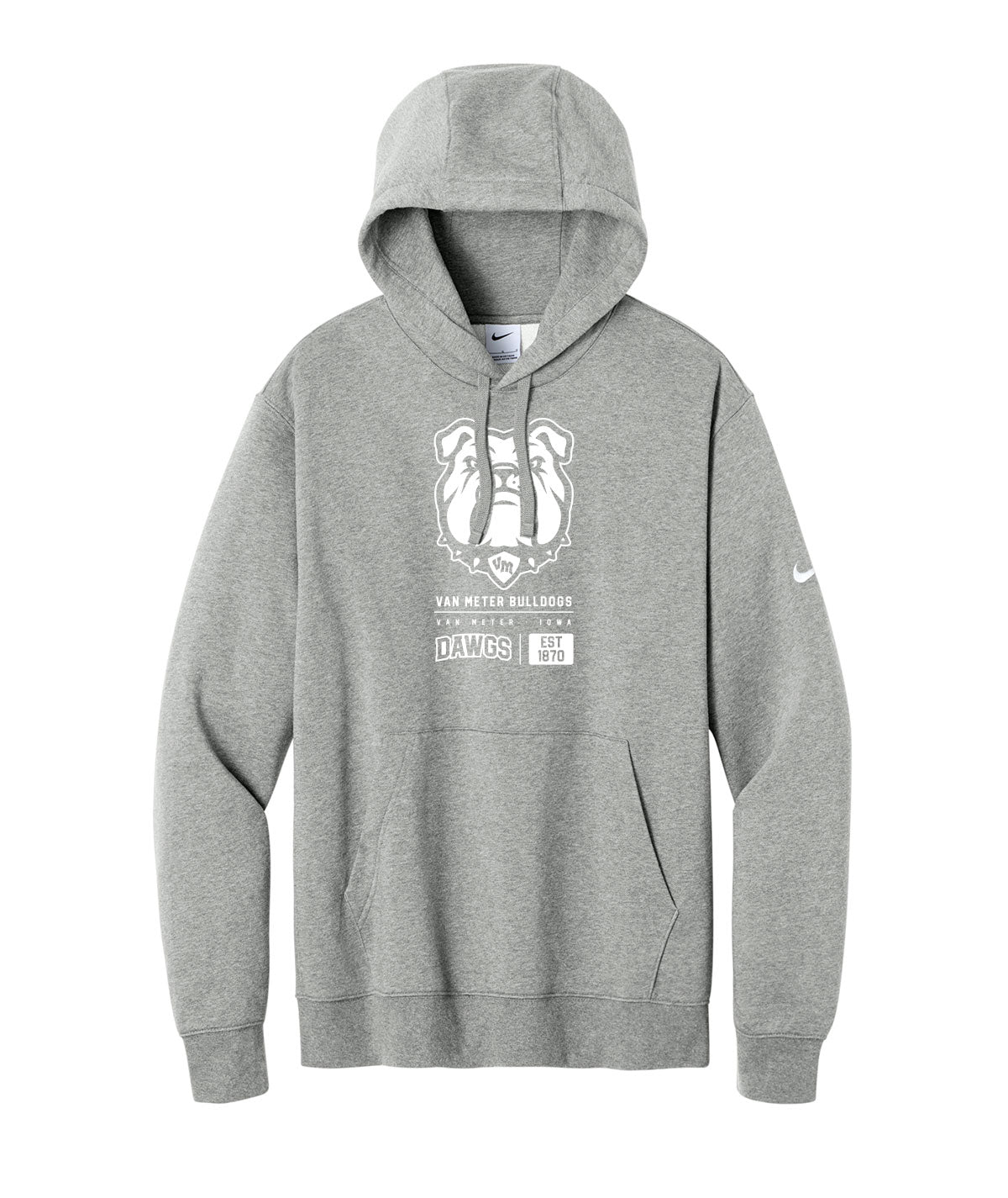 Bulldogs Customizable Nike Fleece Hoodie