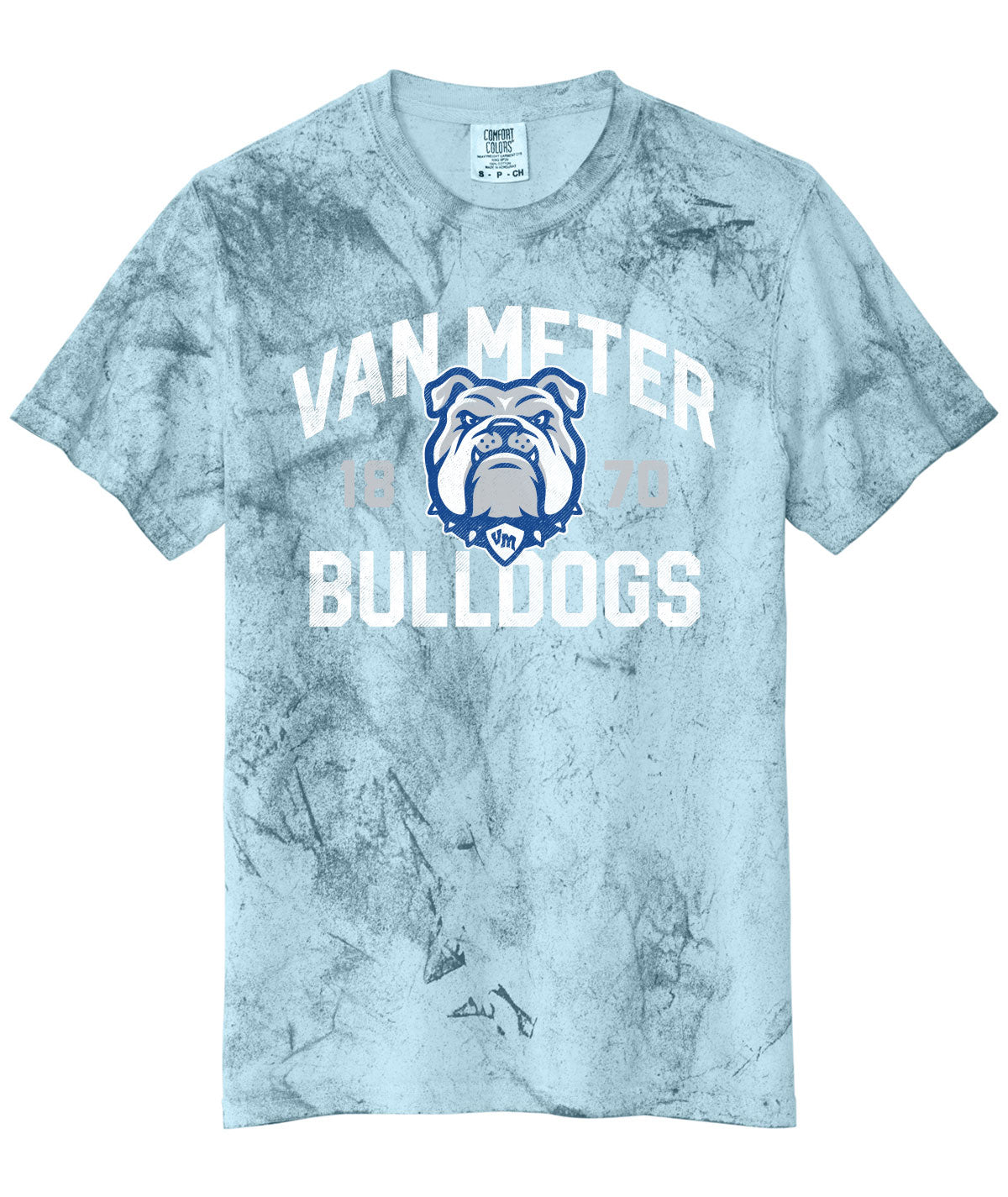 Bulldogs Customizable Comfort Colors Colorblast Tee