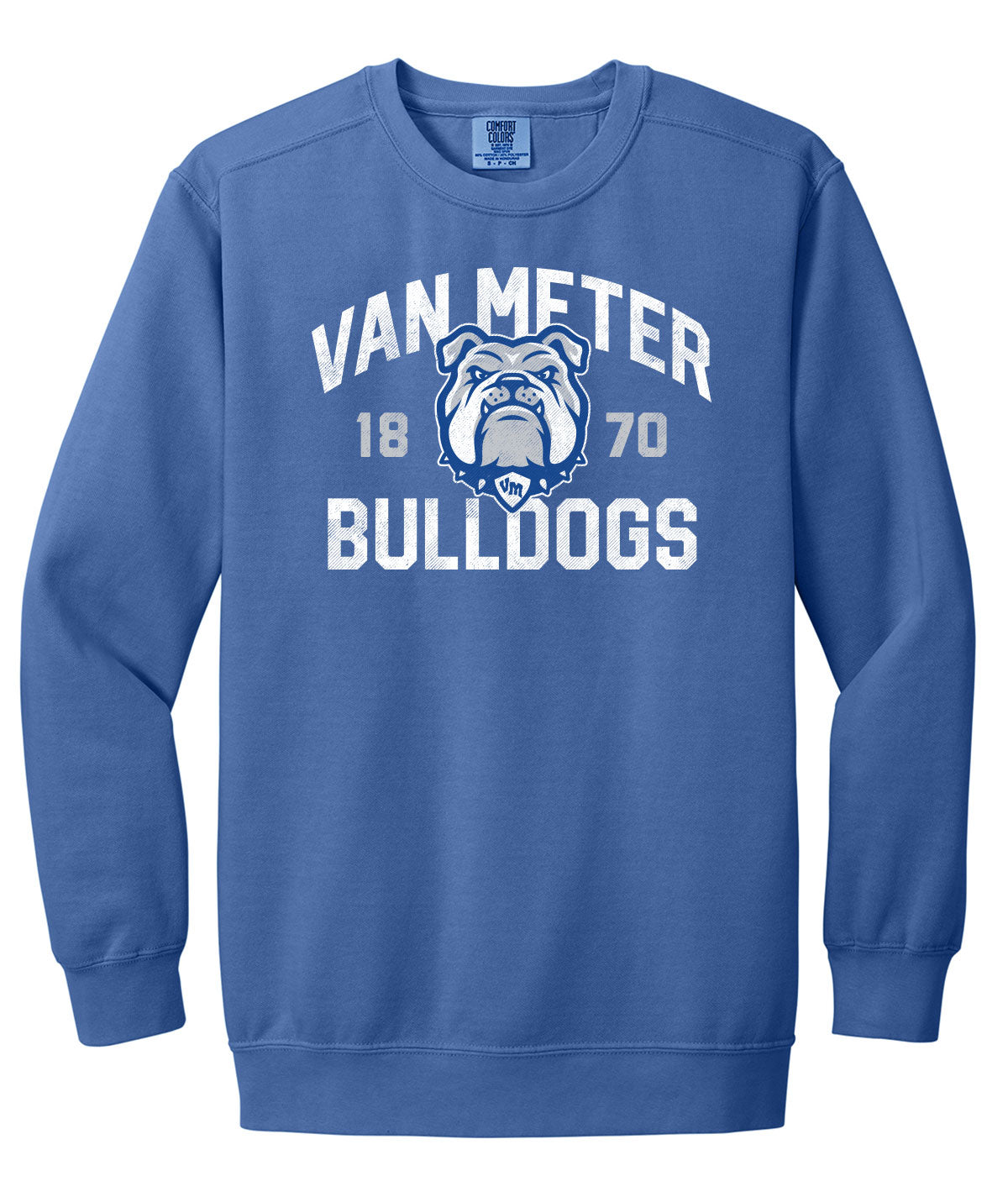 Bulldogs Customizable Comfort Colors Crewneck Sweatshirt