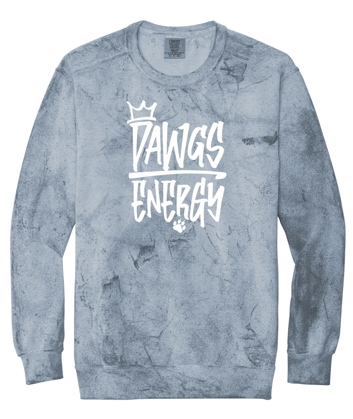 Bulldogs Customizable Comfort Colors Colorblast Crewneck Sweatshirt