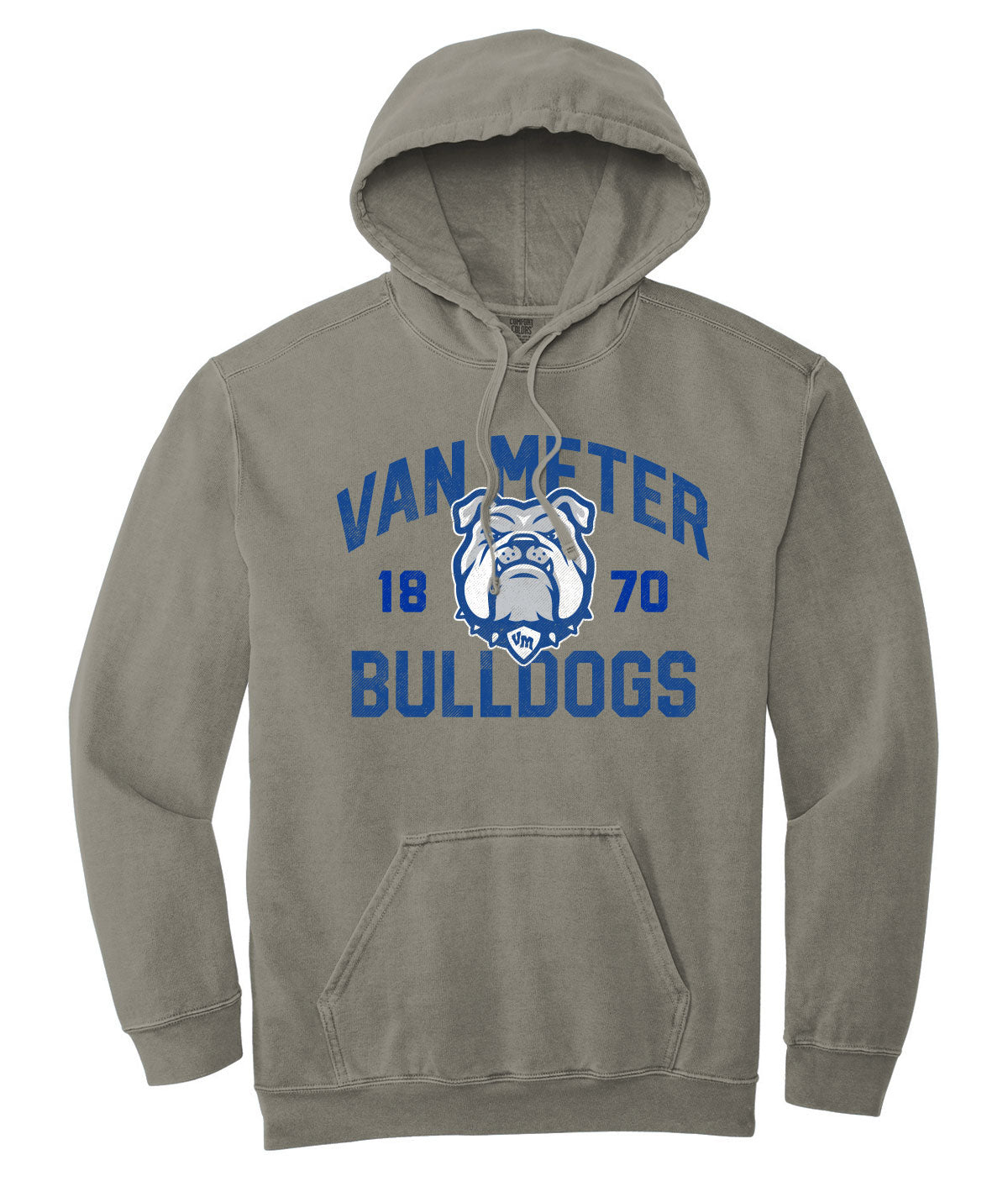 Bulldogs Customizable Comfort Colors Hooded Sweatshirt