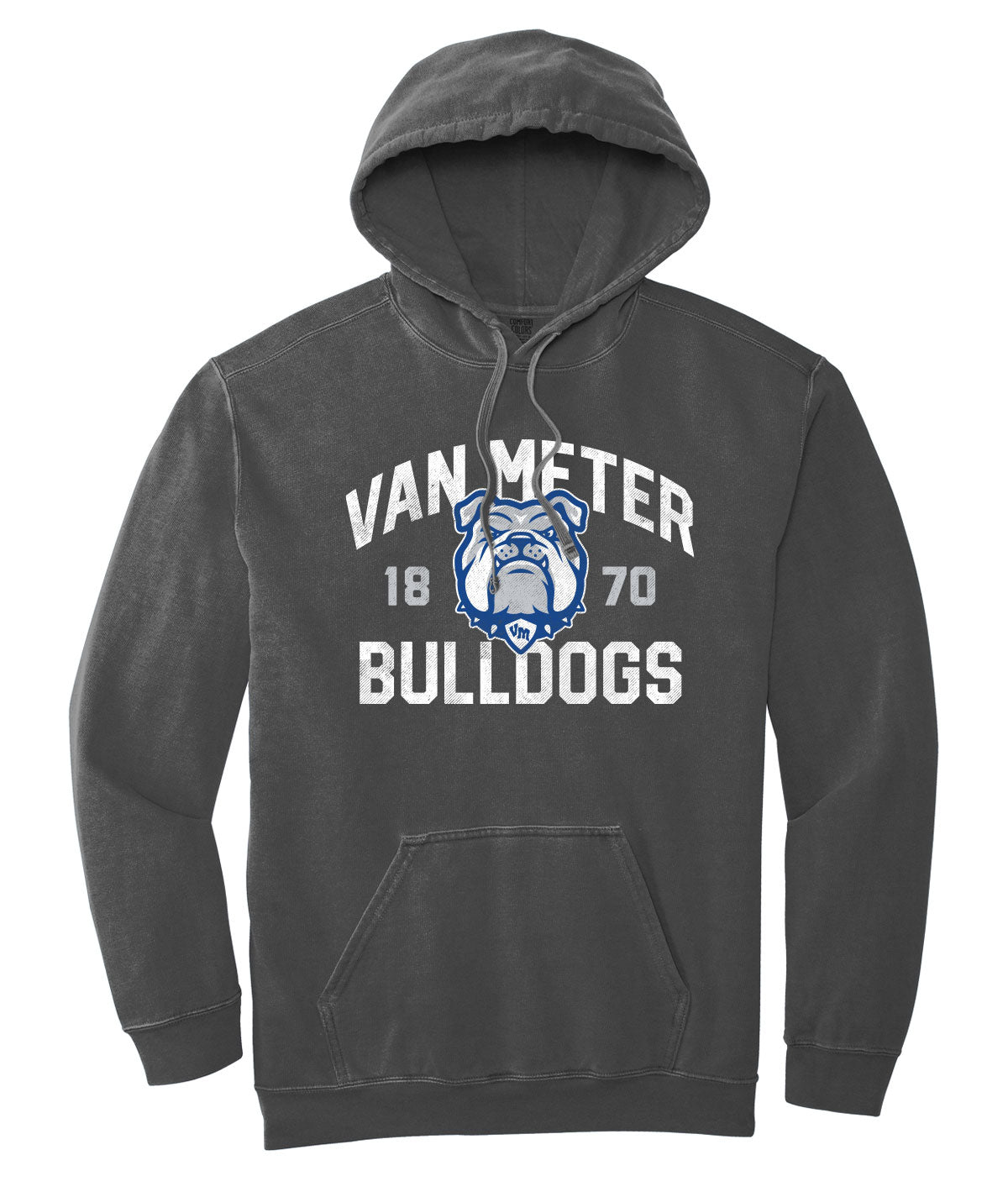 Bulldogs Customizable Comfort Colors Hooded Sweatshirt