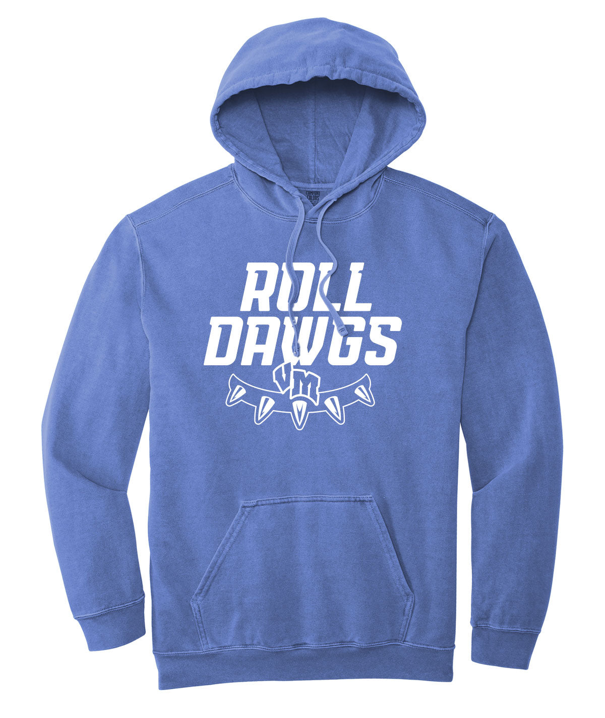 Bulldogs Customizable Comfort Colors Hooded Sweatshirt