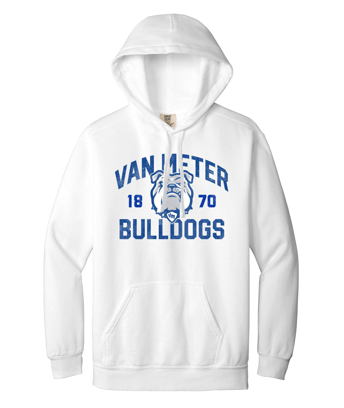Bulldogs Customizable Comfort Colors Hooded Sweatshirt