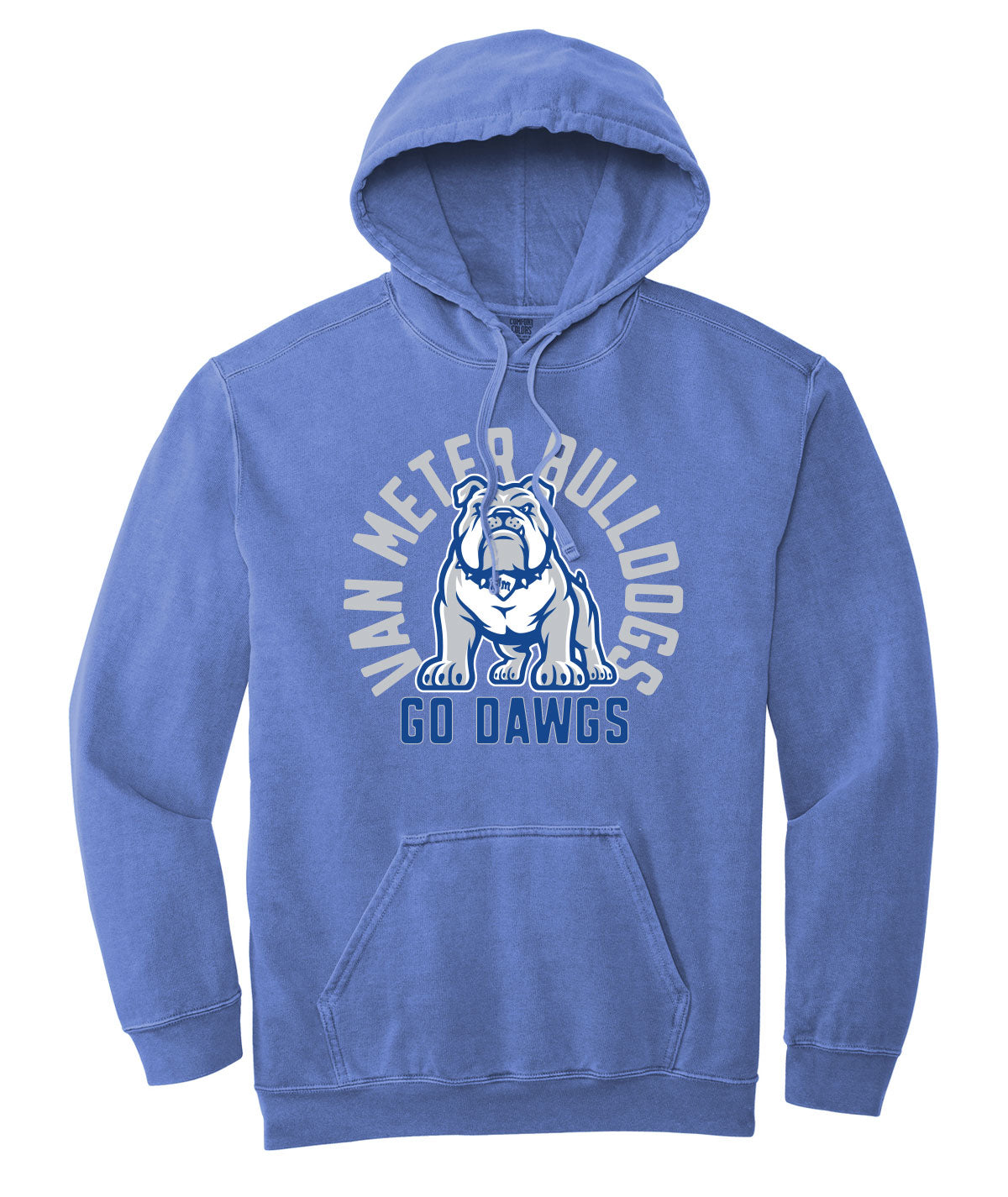 Bulldogs Customizable Comfort Colors Hooded Sweatshirt