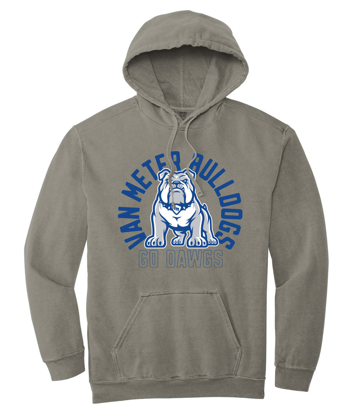 Bulldogs Customizable Comfort Colors Hooded Sweatshirt