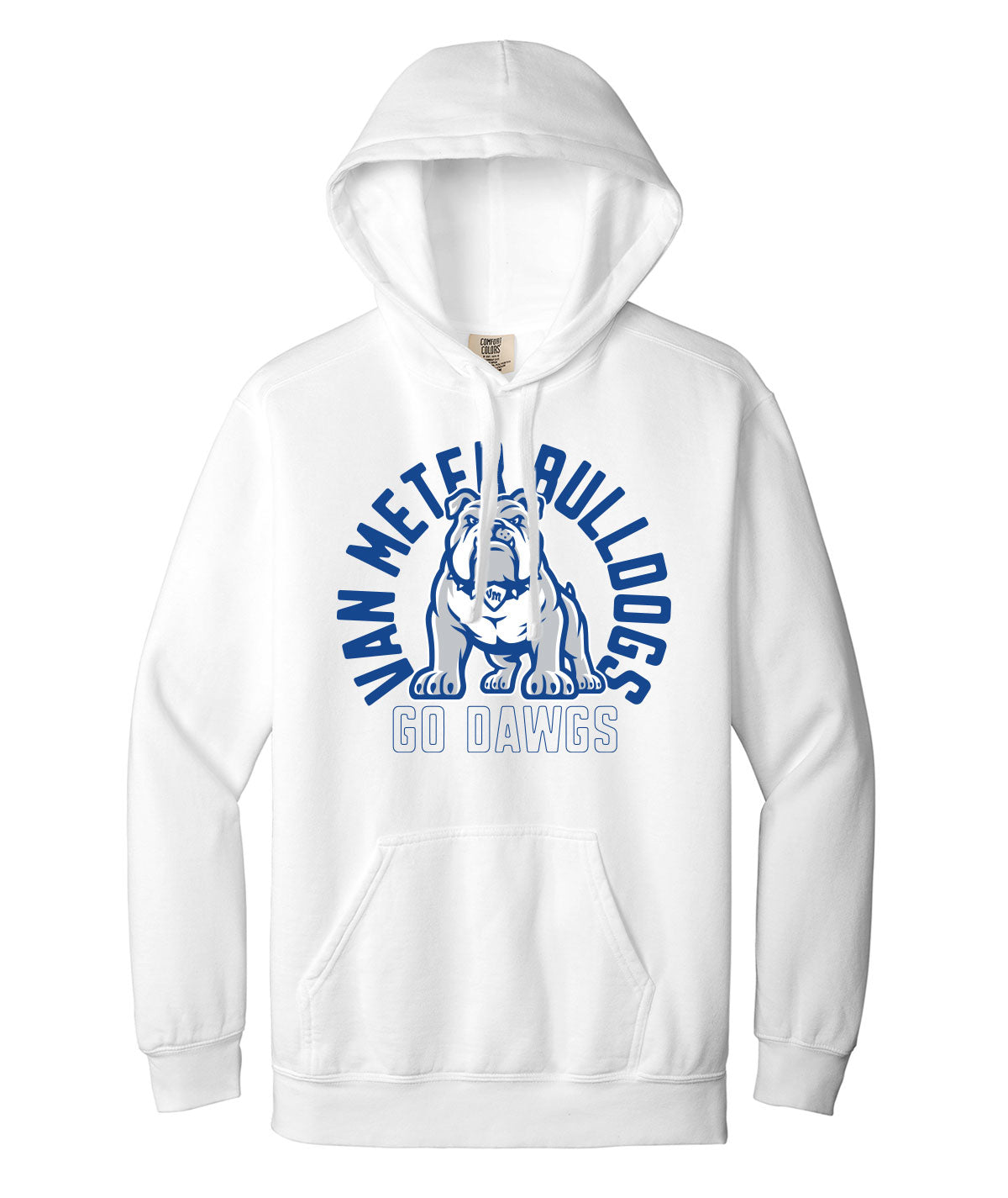 Bulldogs Customizable Comfort Colors Hooded Sweatshirt