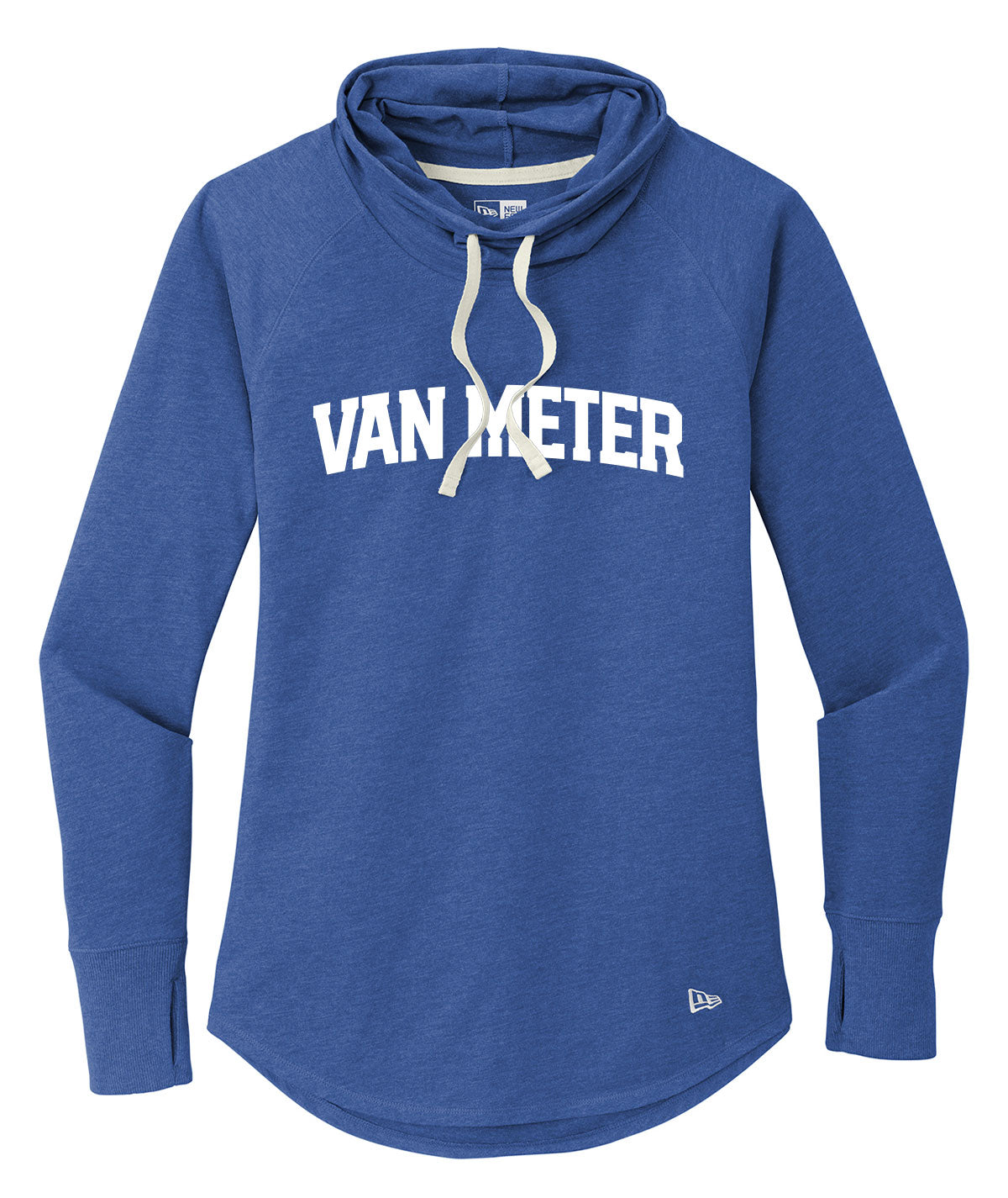 Van Meter Wordmark Womens Cowl Long-Sleeve Hoodie Tee
